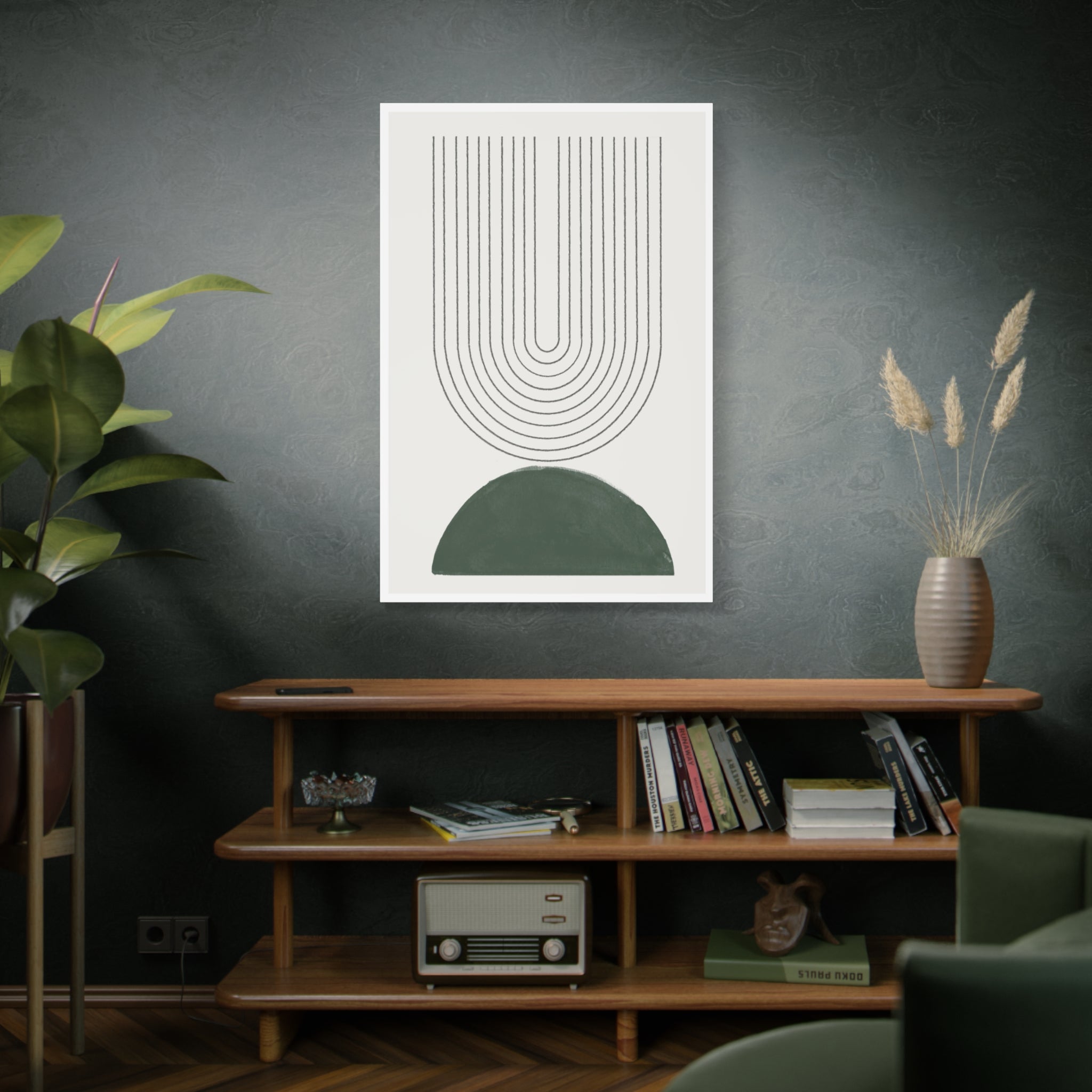 Emerald Echo Pathways - Canvas
