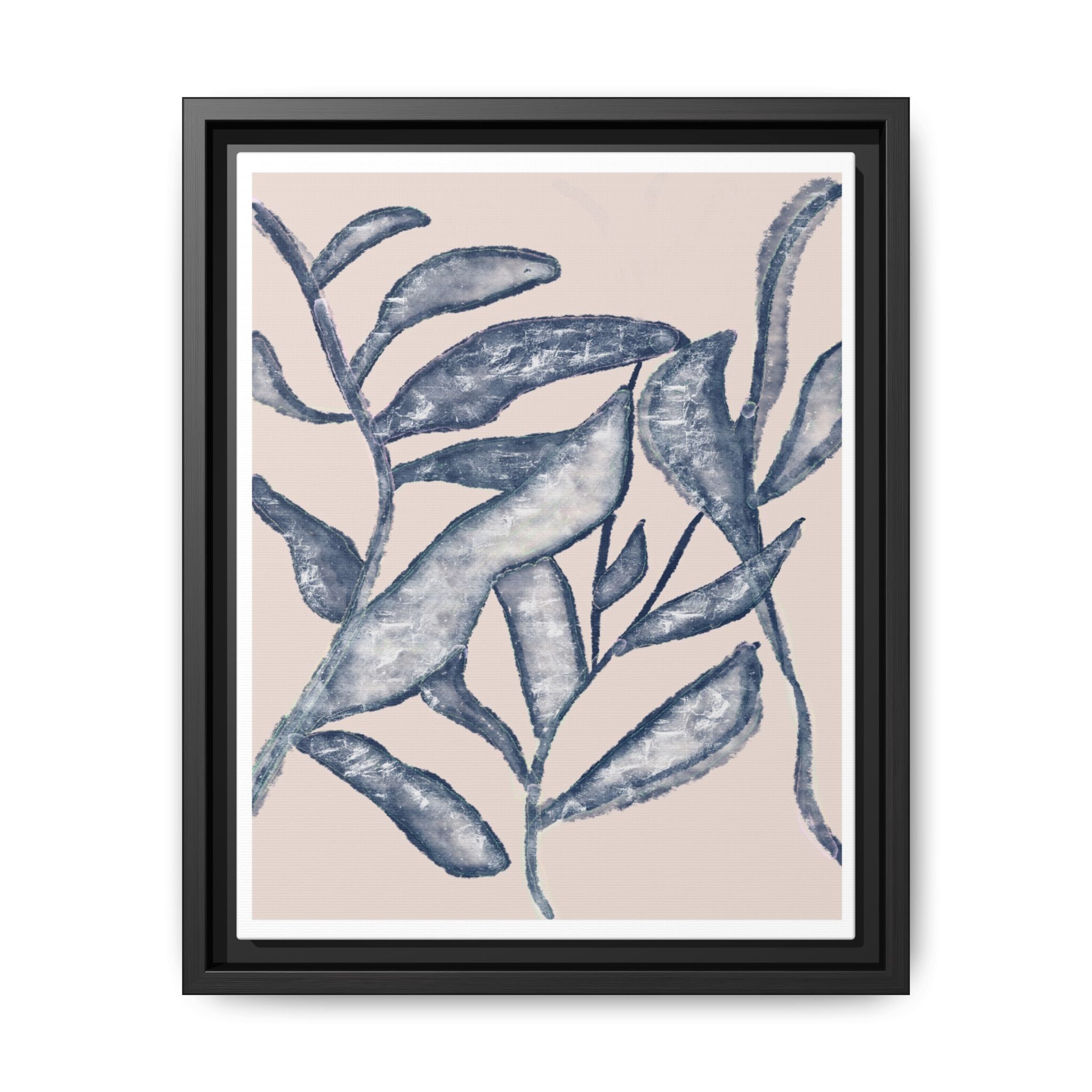 Moonlit Botanical Veil - Framed