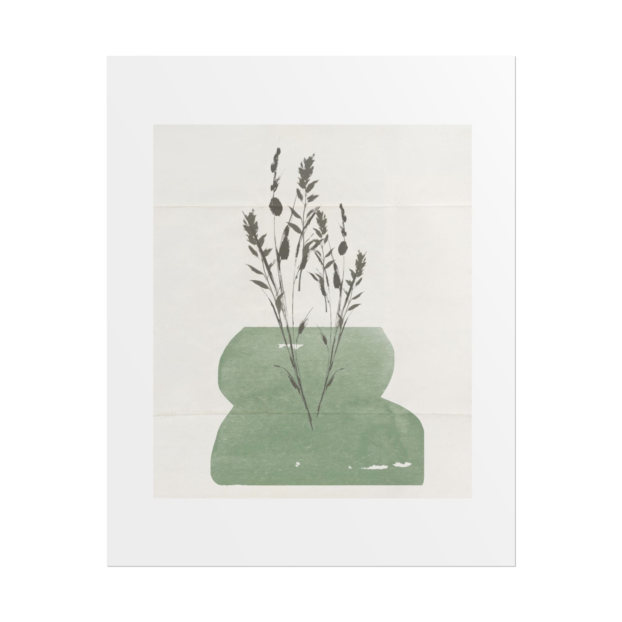 Sage Meadow Silhouette - Poster