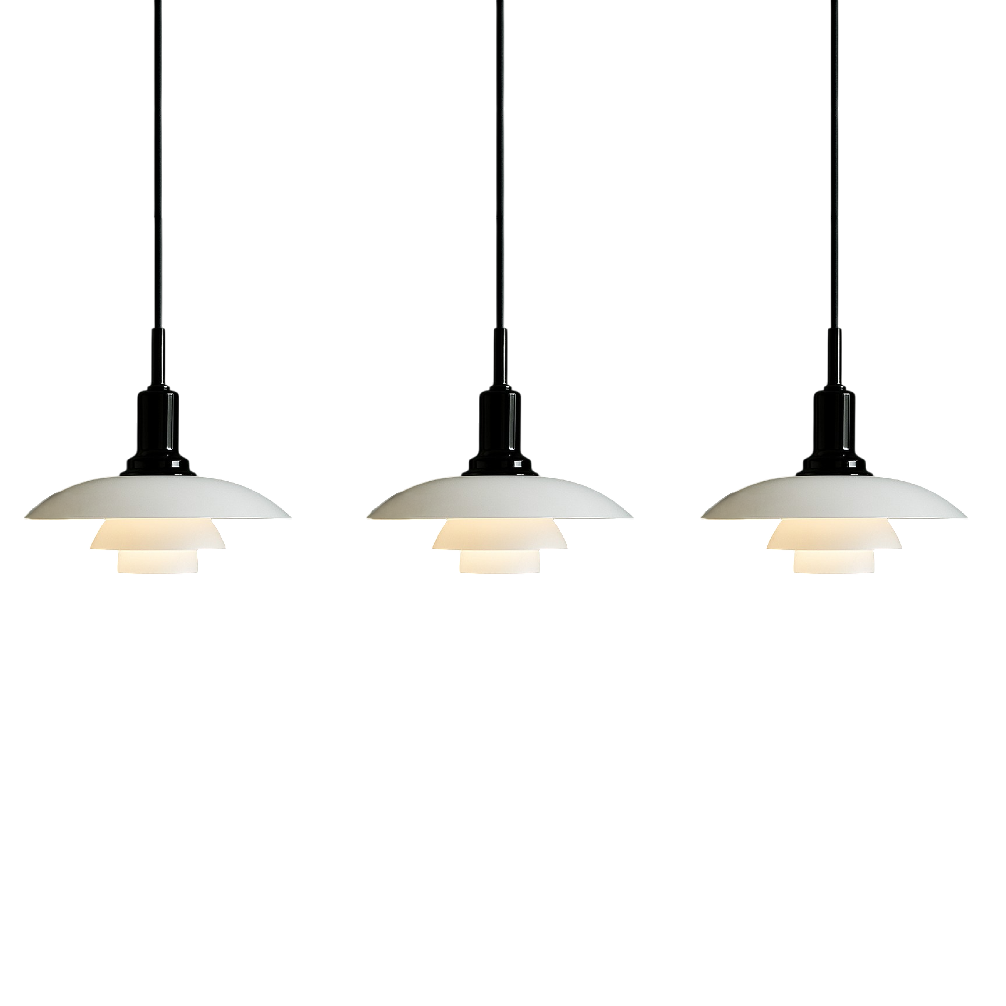 2 3 Head Danish Designer Pendant Light