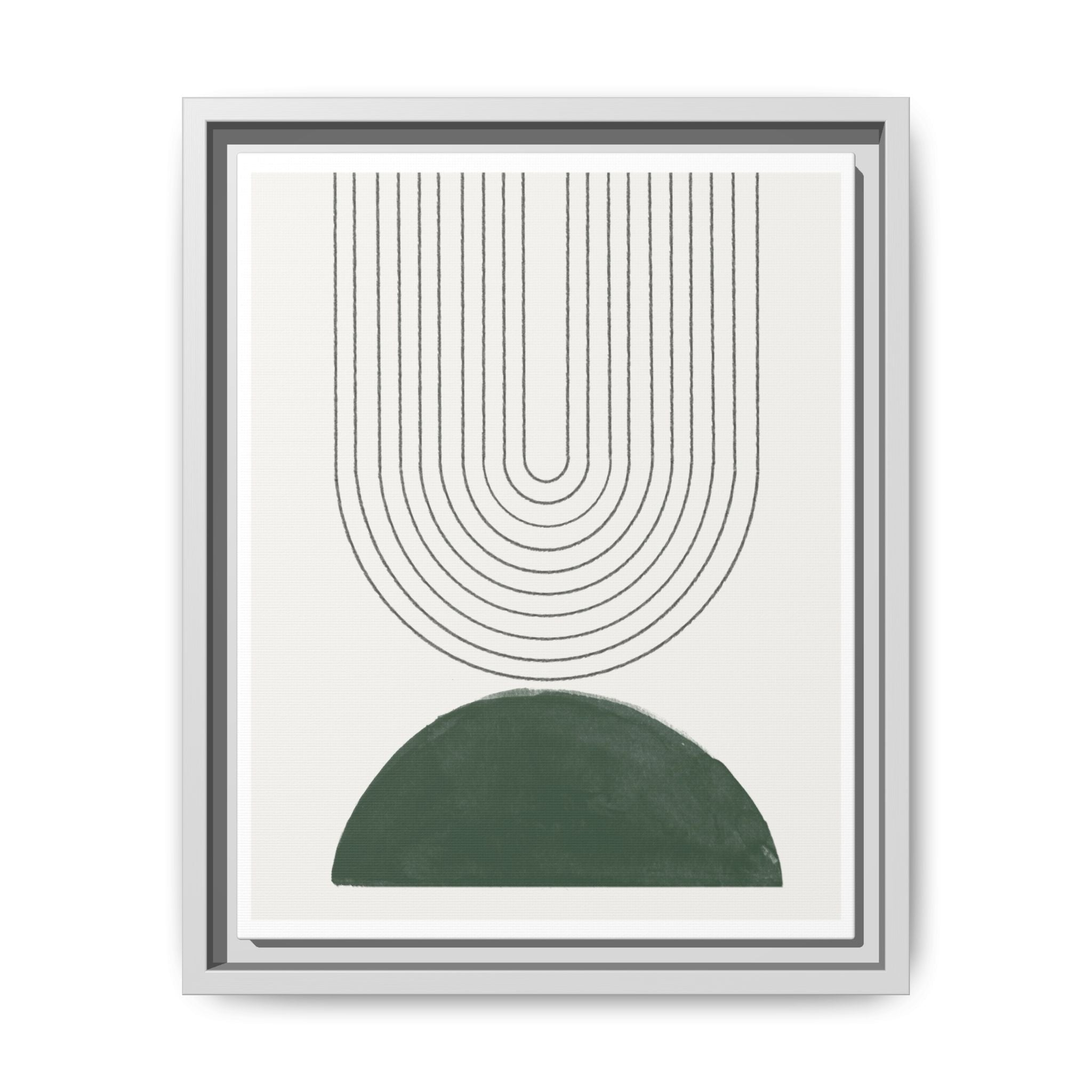 Emerald Echo Pathways - Framed