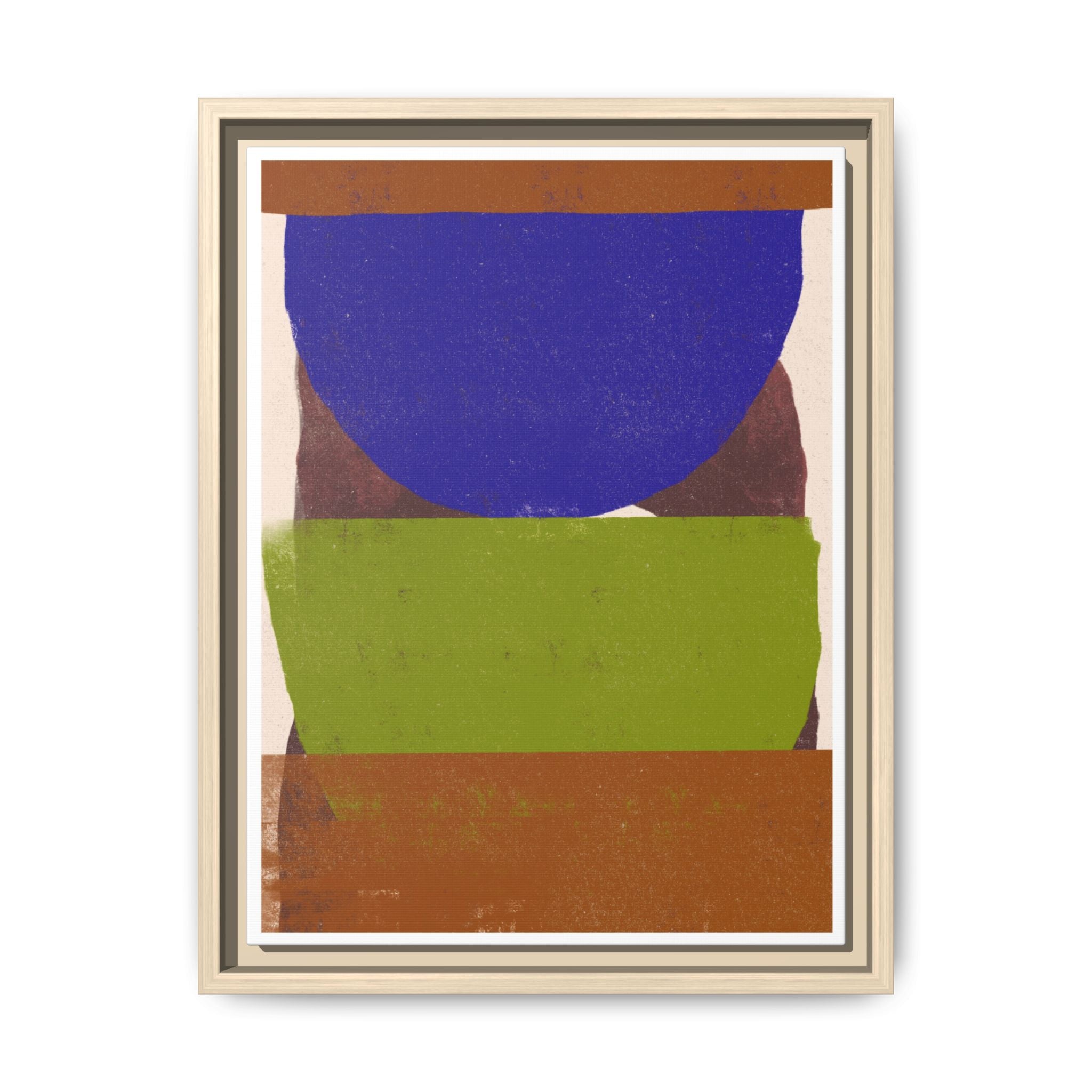 Cobalt Meadow Horizon - Framed