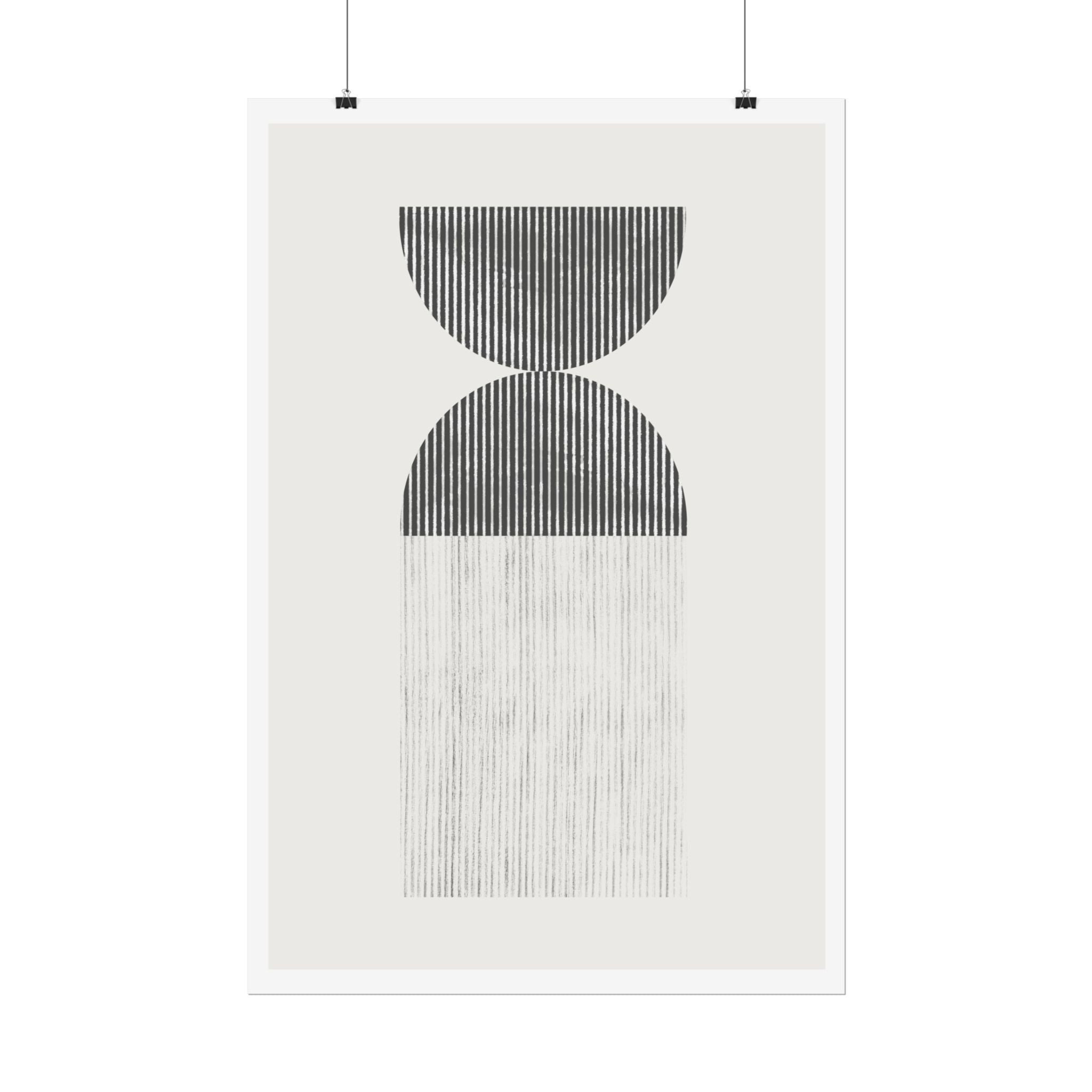 Monochrome Drift Balance - Poster