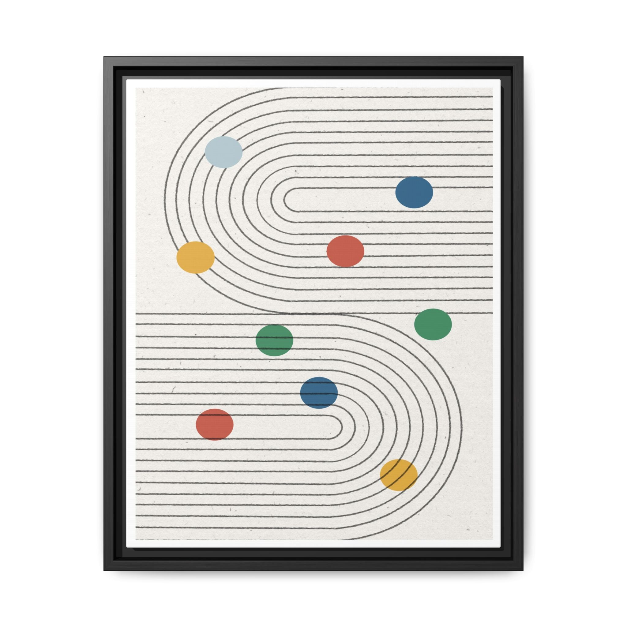 Retro Orbit Pathways - Framed