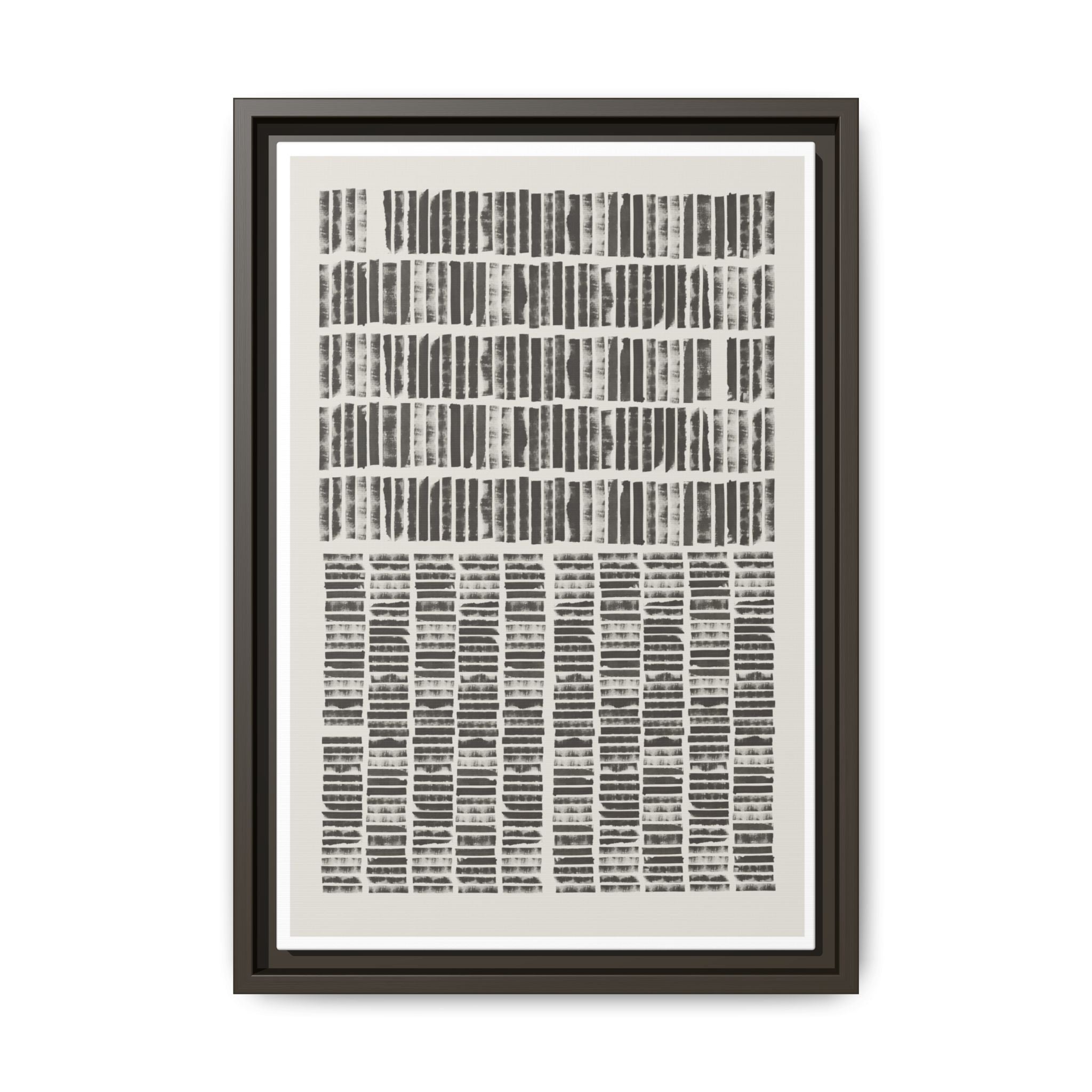 Shadow Rhythm Columns - Framed