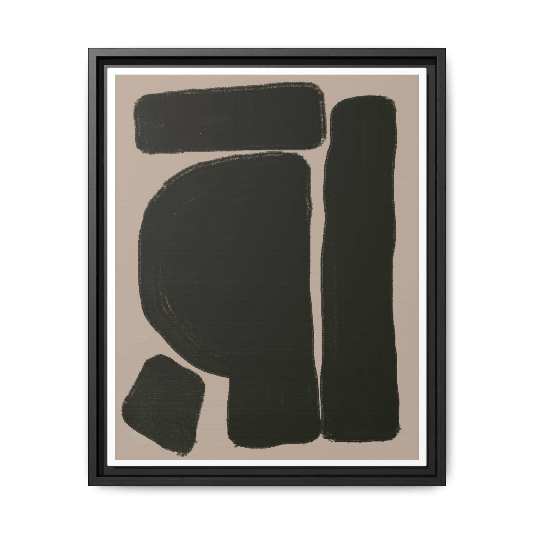 Velvet Obsidian Forms - Framed