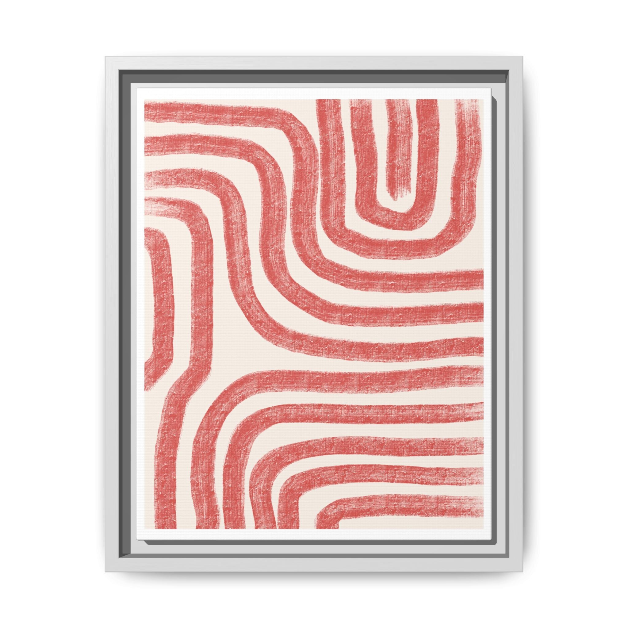Coral Drift Pathways - Framed