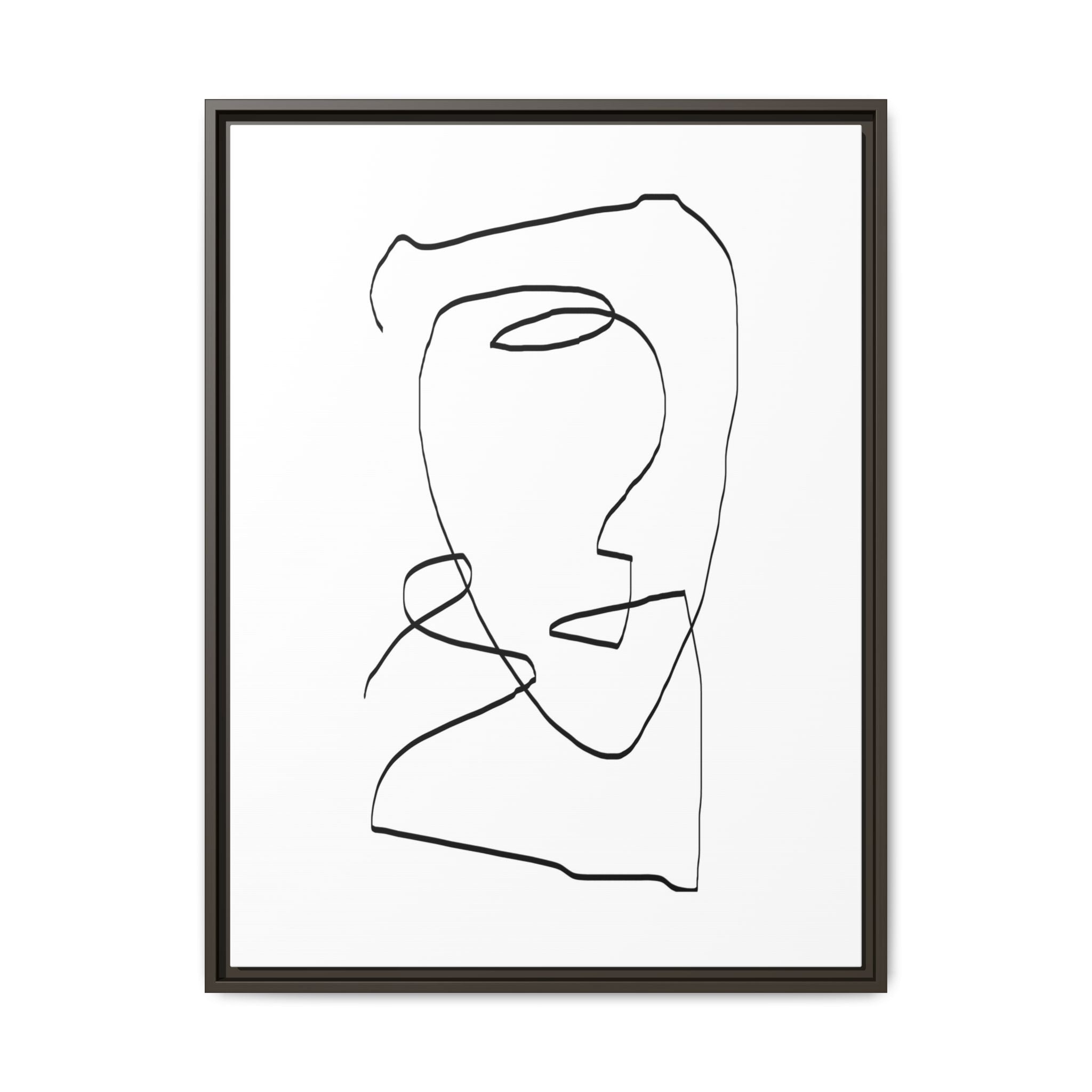 Silent Contour Reverie - Framed