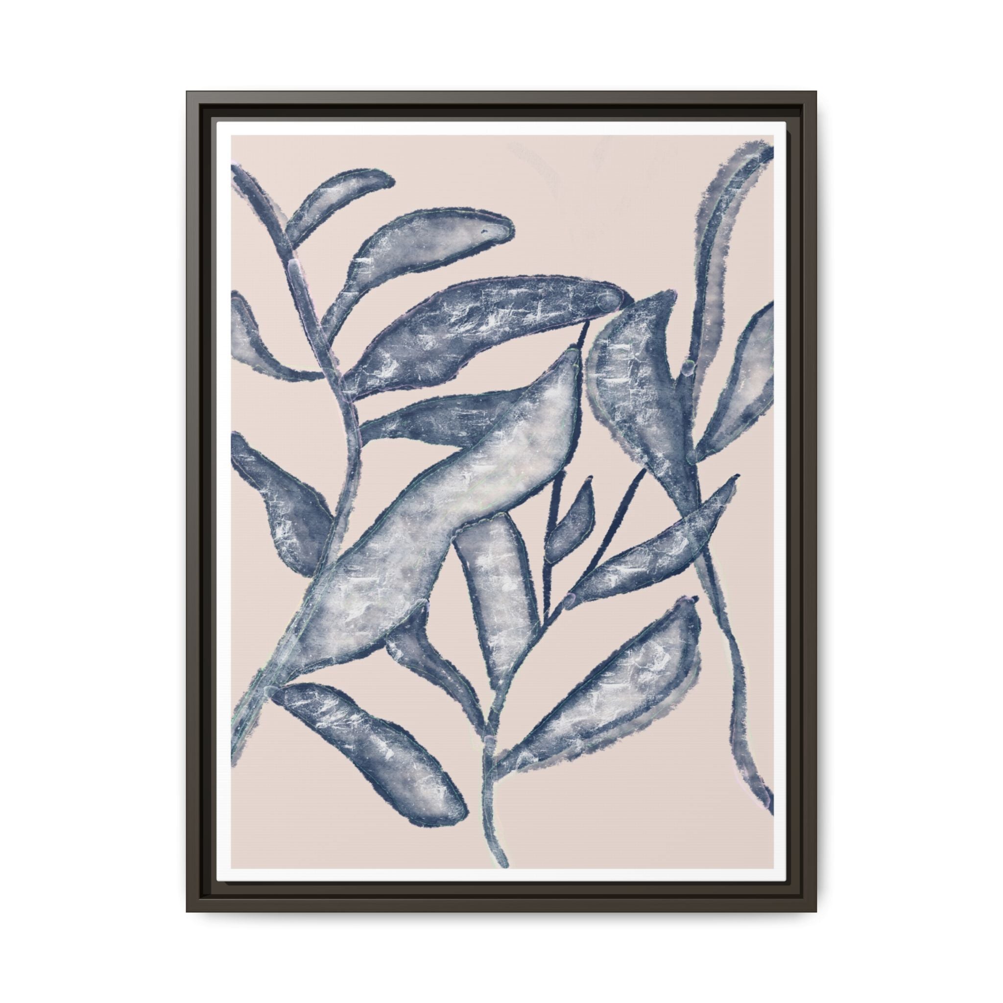 Moonlit Botanical Veil - Framed