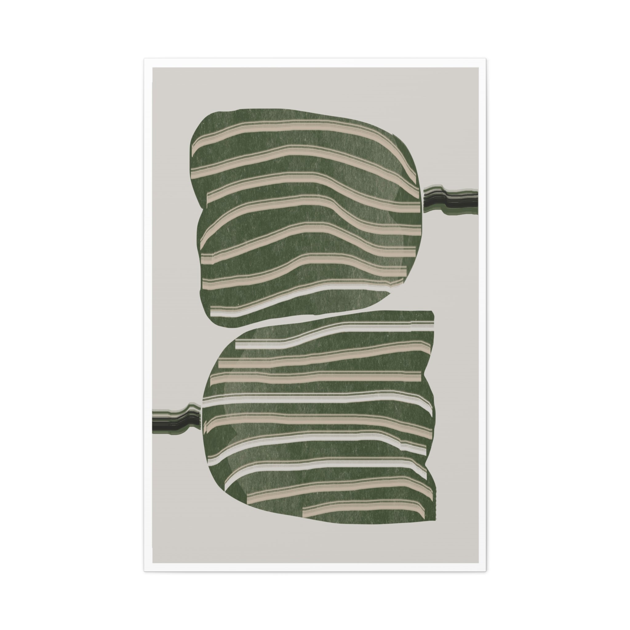 Verdant Echo Layers - Canvas