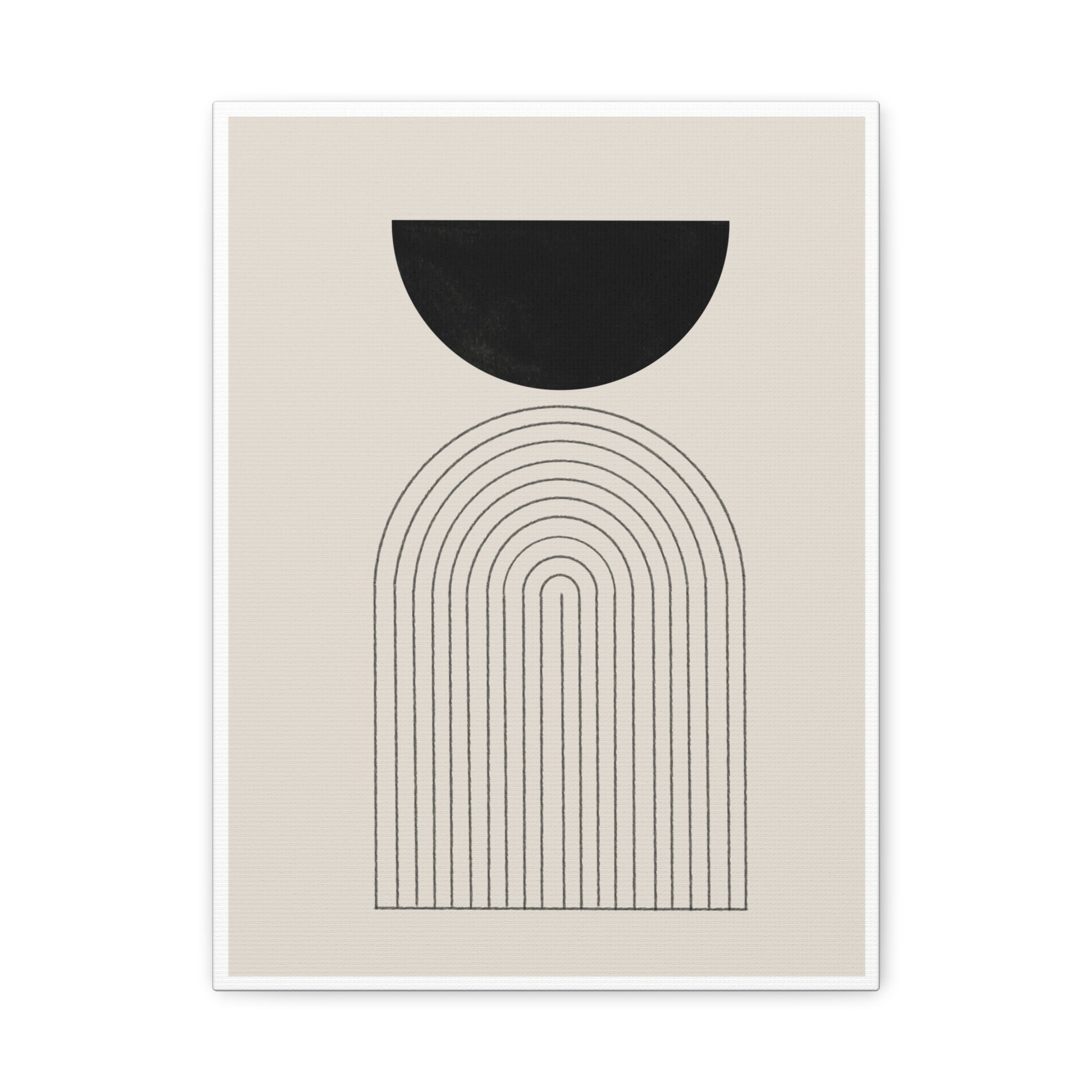 Midnight Portal Lines - Canvas