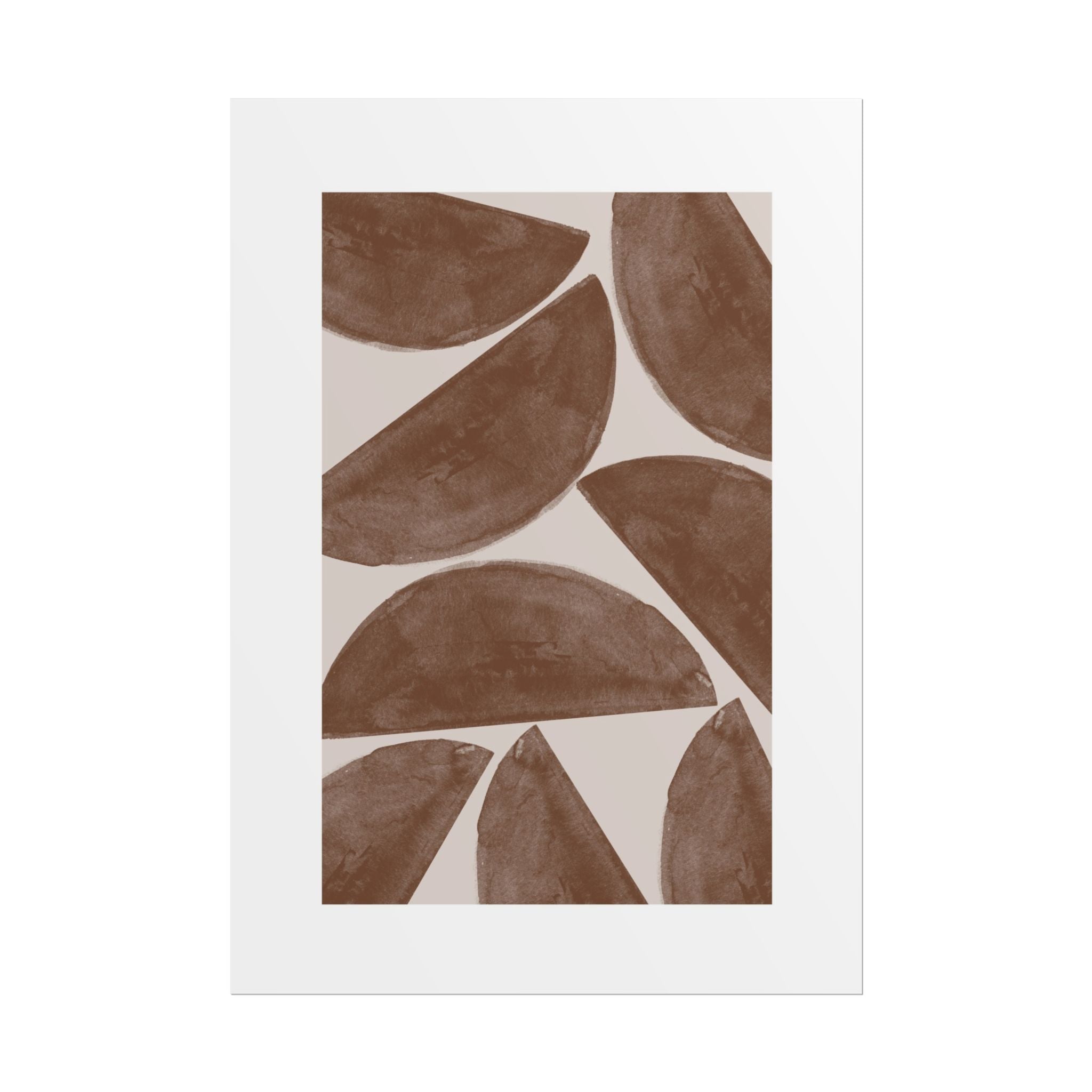 Terracotta Crescent Rhythm - Poster