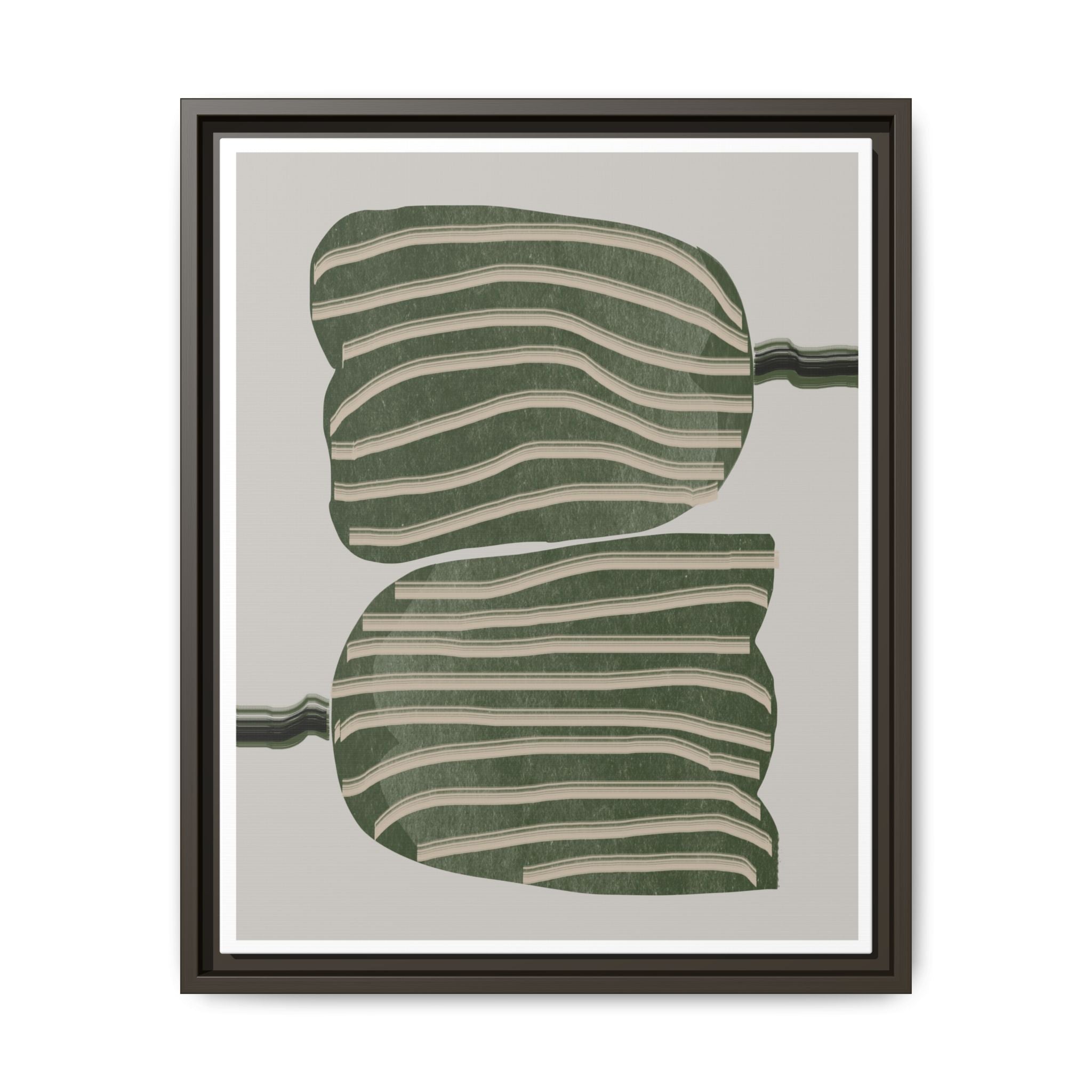 Verdant Echo Layers - Framed