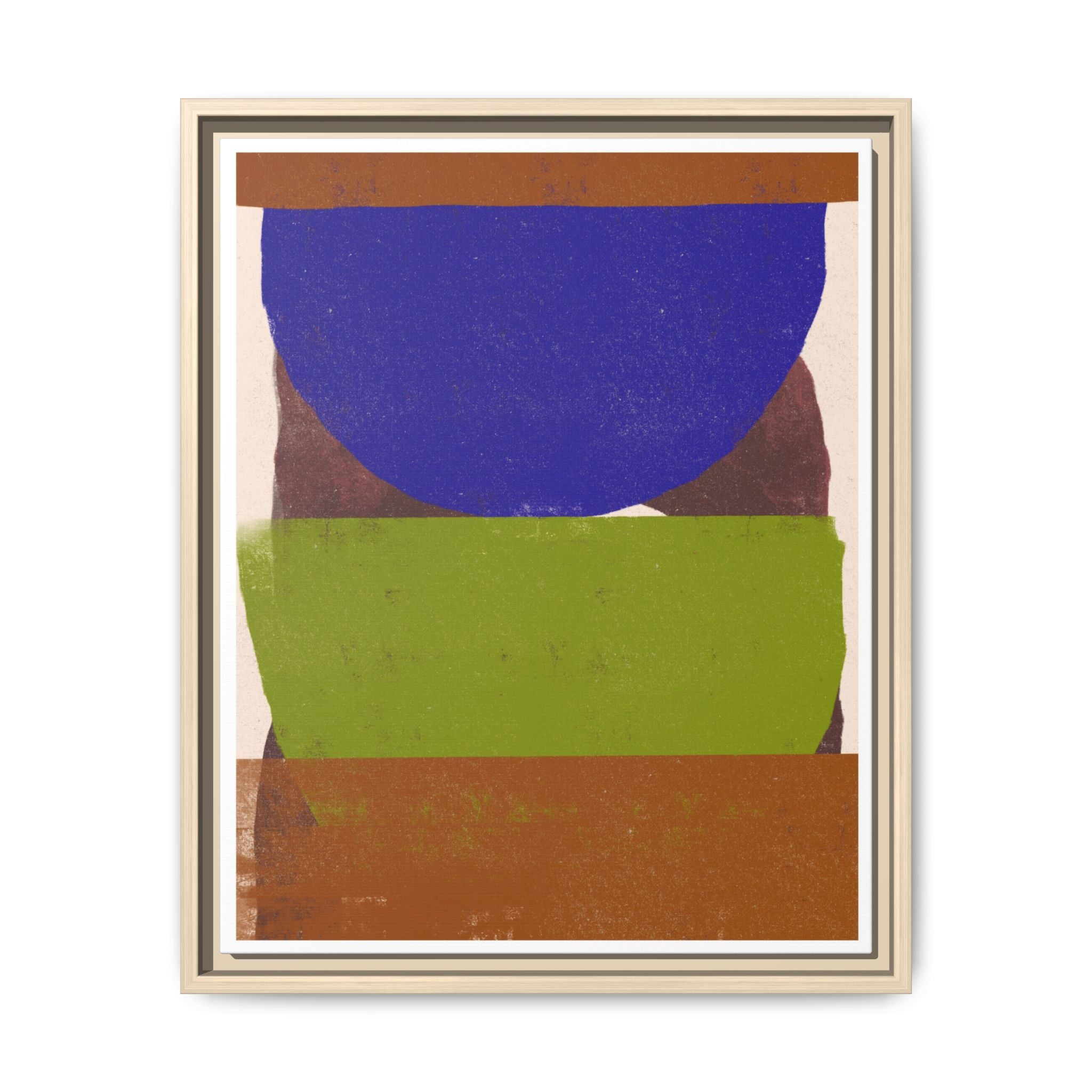 Cobalt Meadow Horizon - Framed