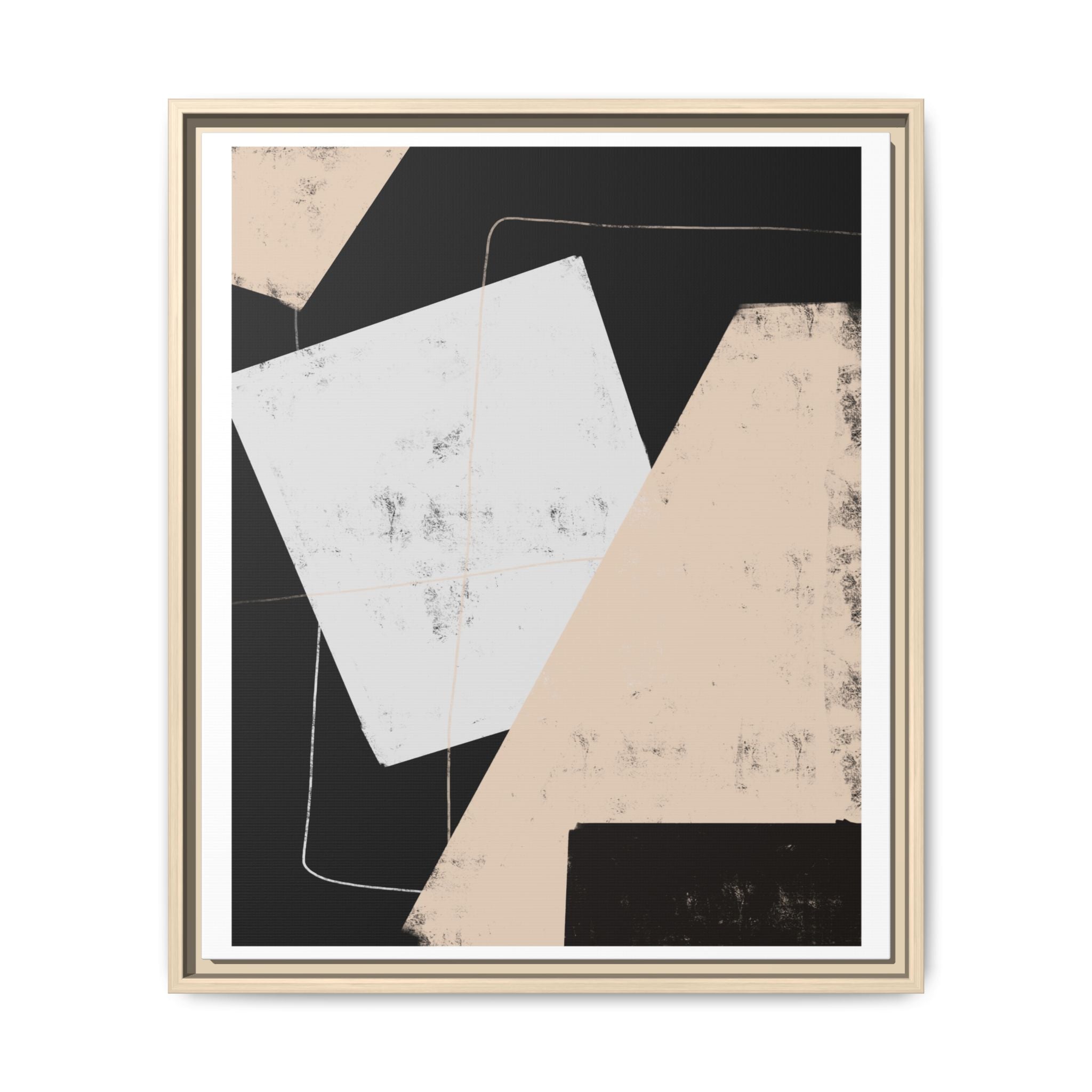 Silent Geometry Passage - Framed