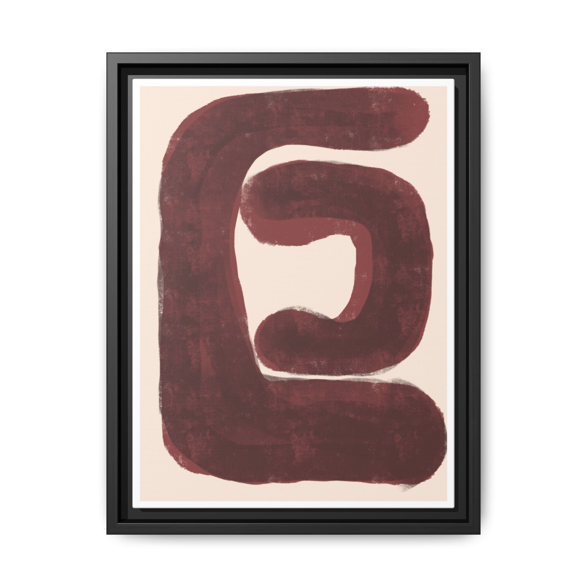 Burgundy Echo Form - Framed