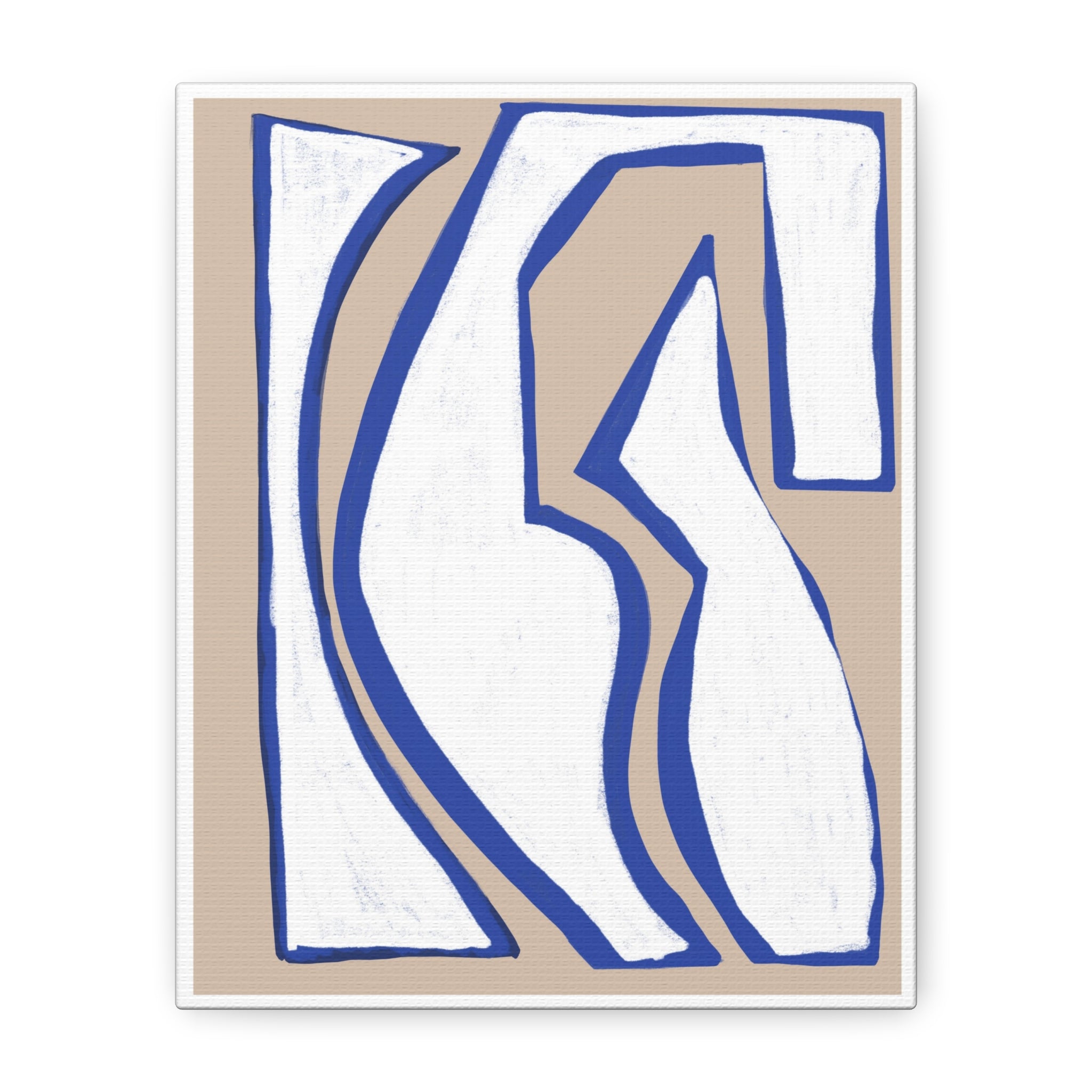 Cobalt Form Continuum - Canvas