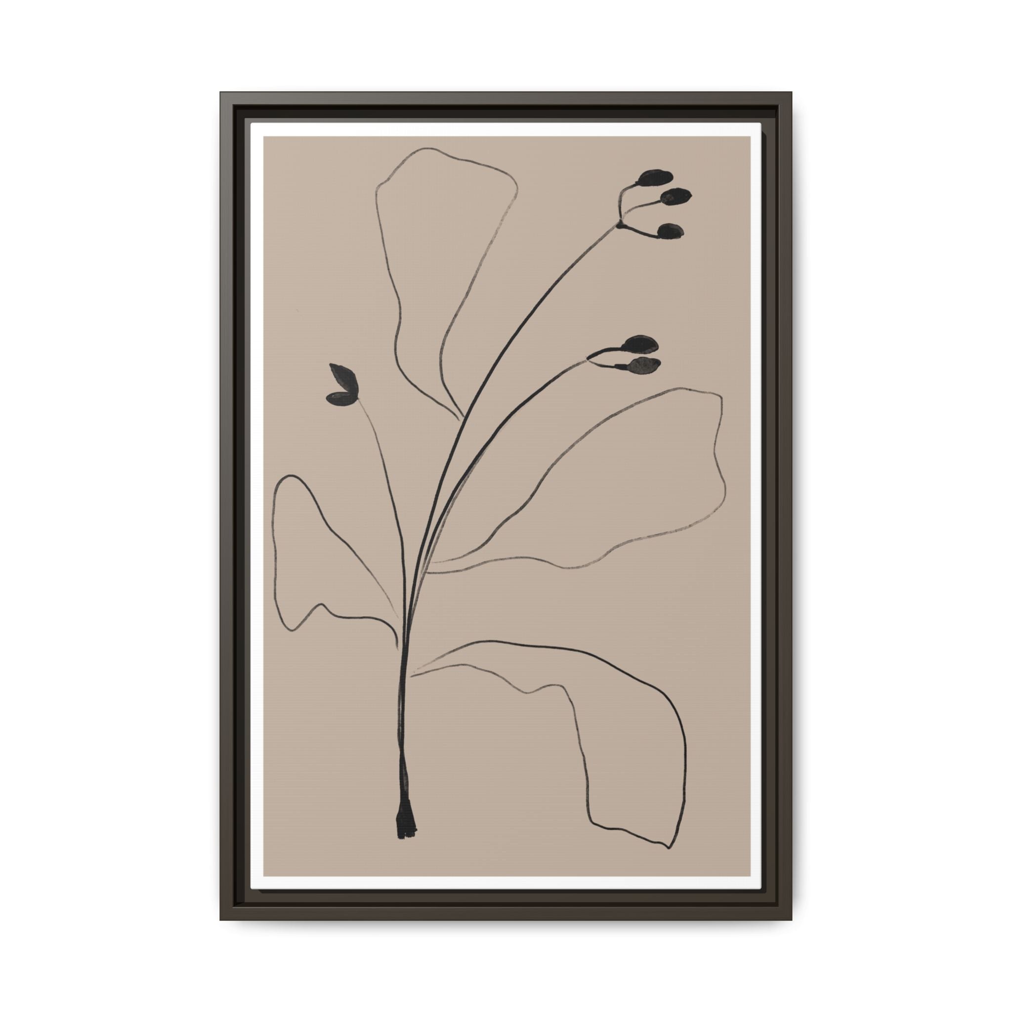 Quiet Botanical Gesture - Framed