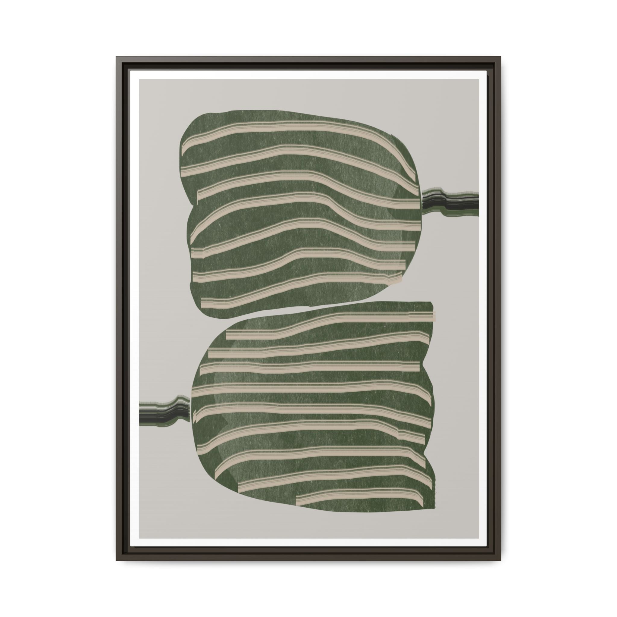 Verdant Echo Layers - Framed