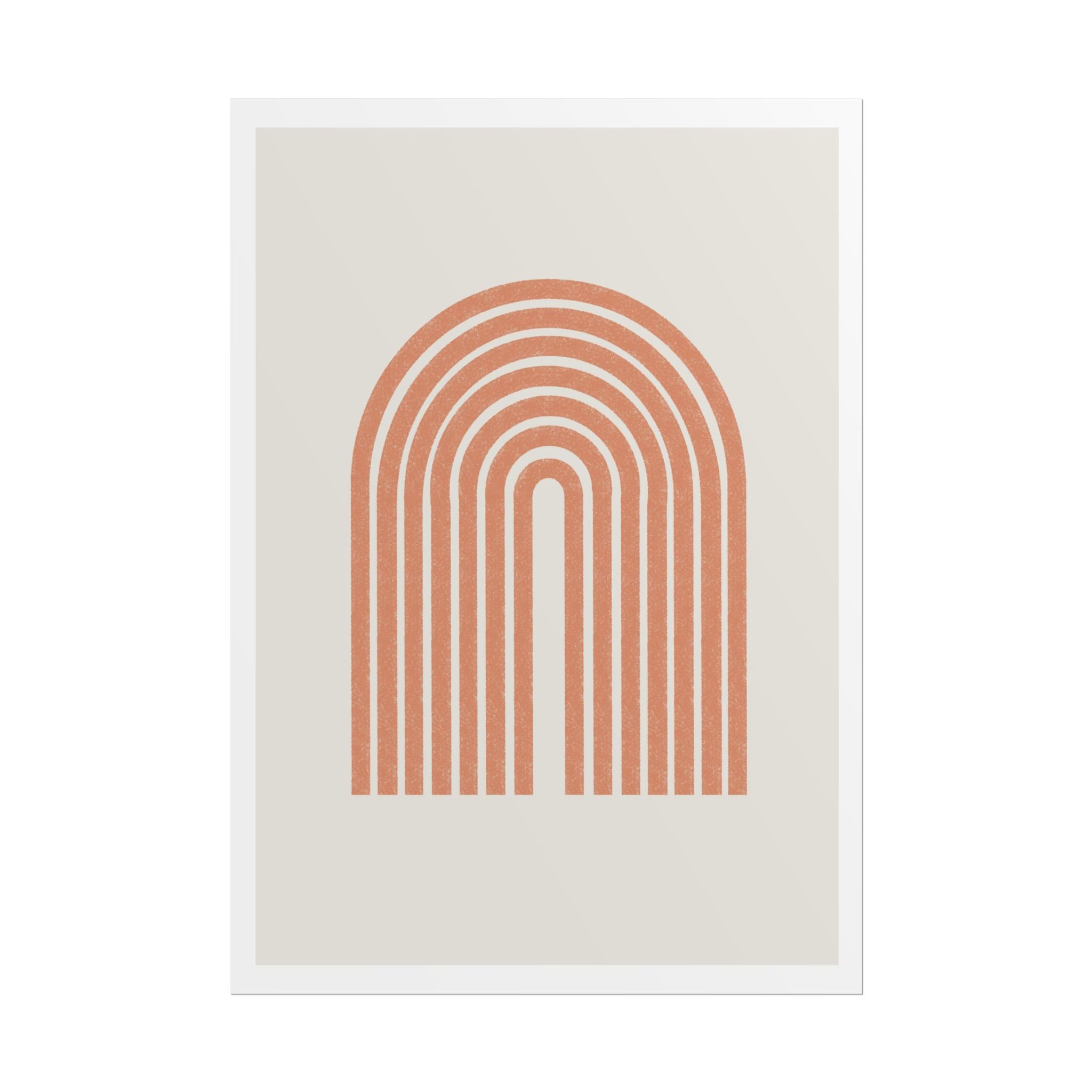 Terracotta Arc Whisper - Poster