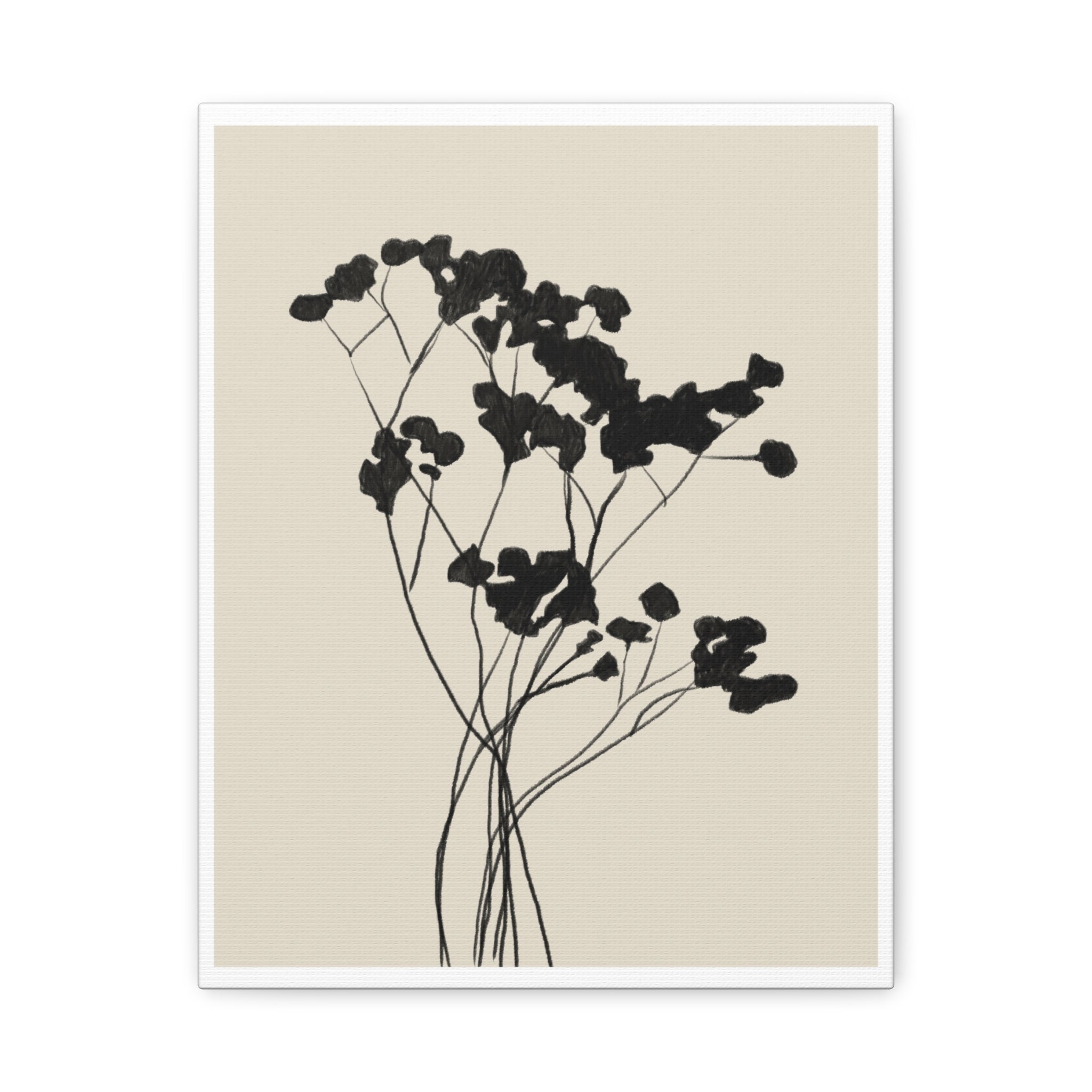 Velvet Bloom Silhouettes - Canvas