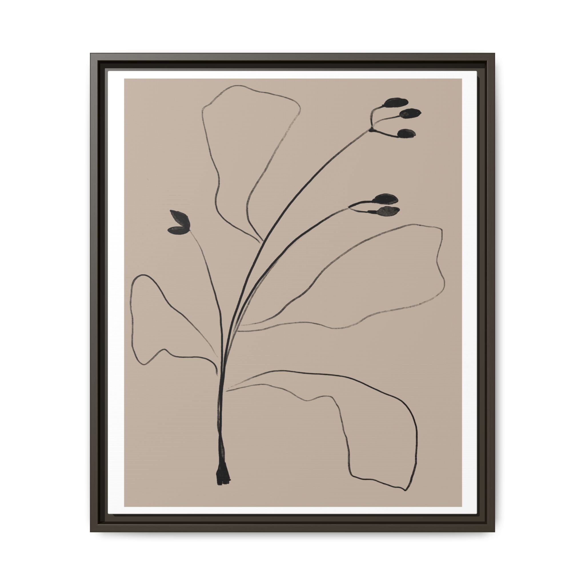Quiet Botanical Gesture - Framed
