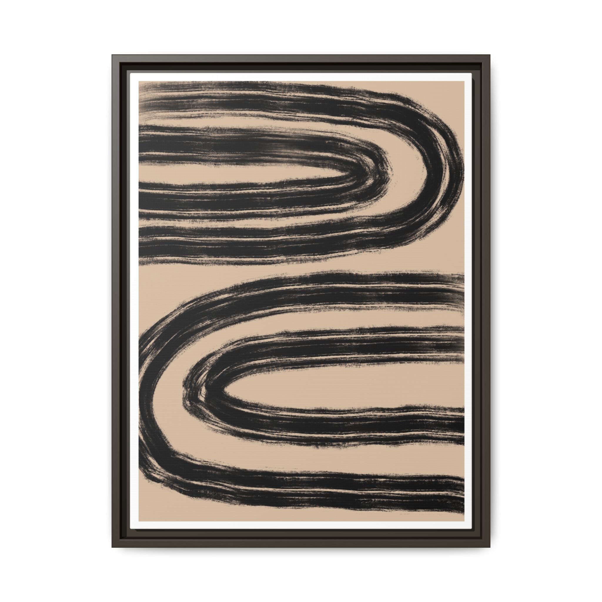 Midnight Current Echoes - Framed