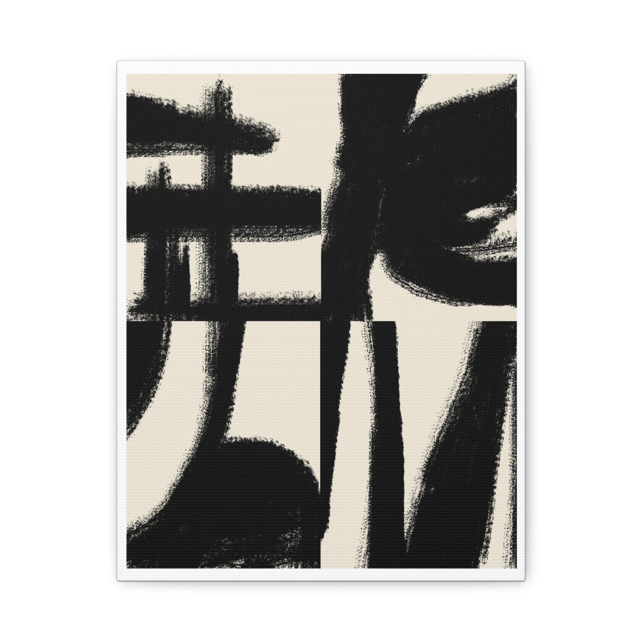 Midnight Gesture Fragments - Canvas