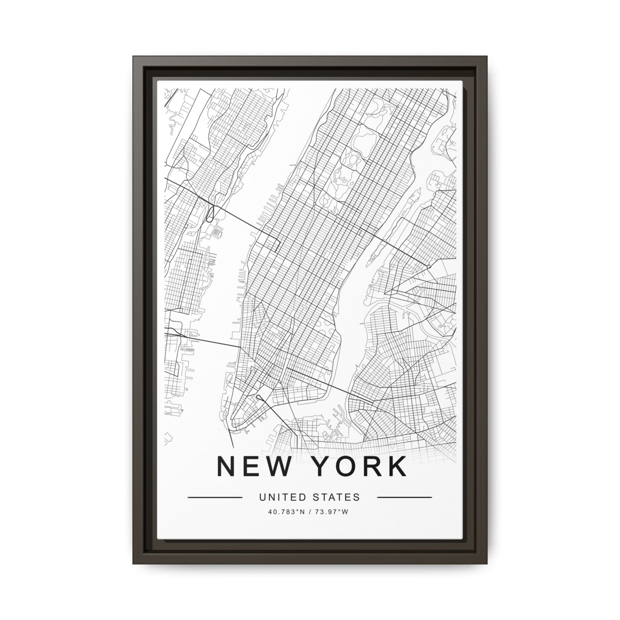 Metropolitan Gridline Reverie - Framed