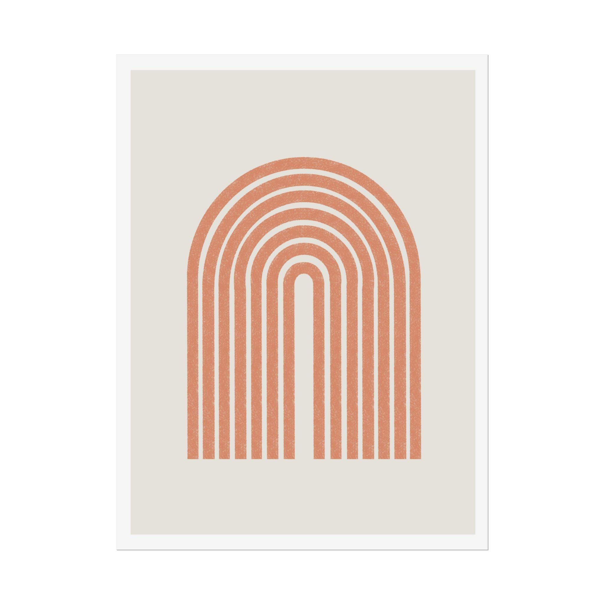 Terracotta Arc Whisper - Poster