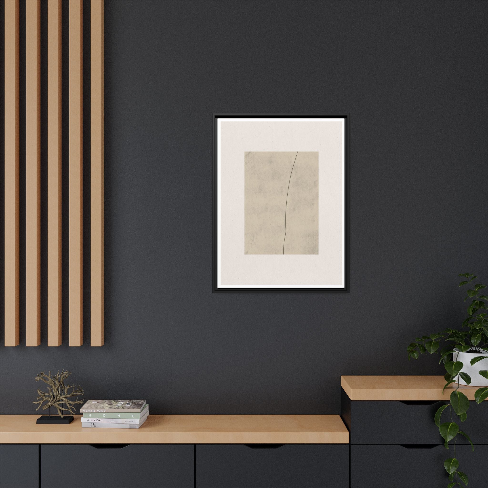 Quiet Contour Passage - Framed