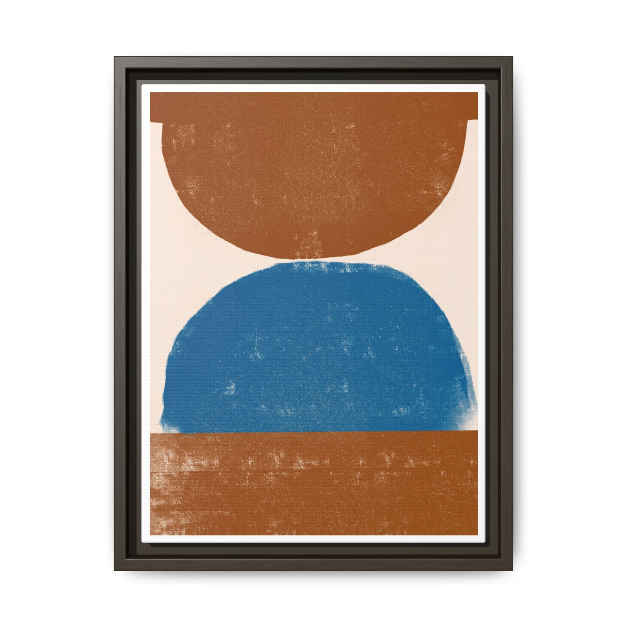 Cobalt Ember Equilibrium - Framed
