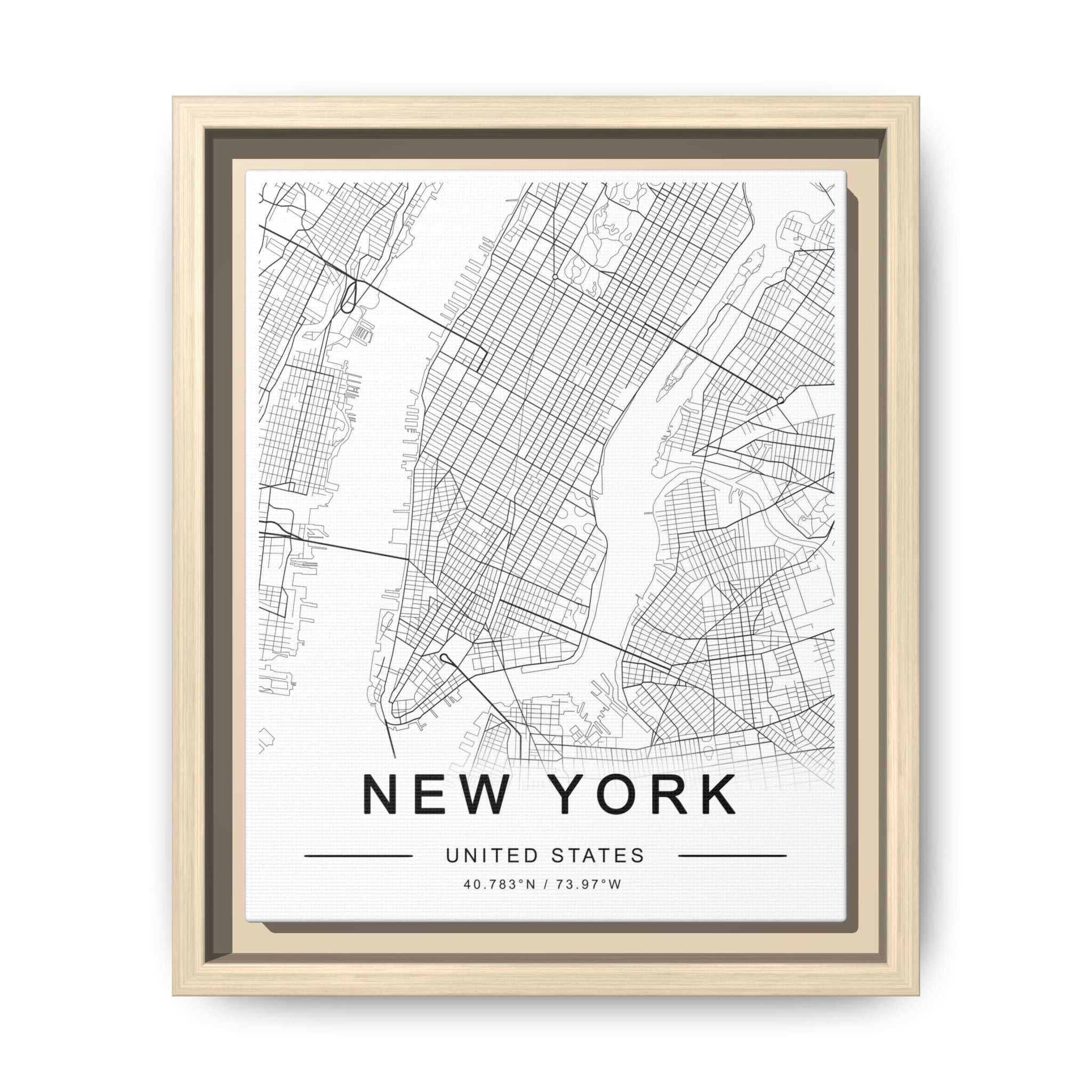 Metropolitan Gridline Reverie - Framed
