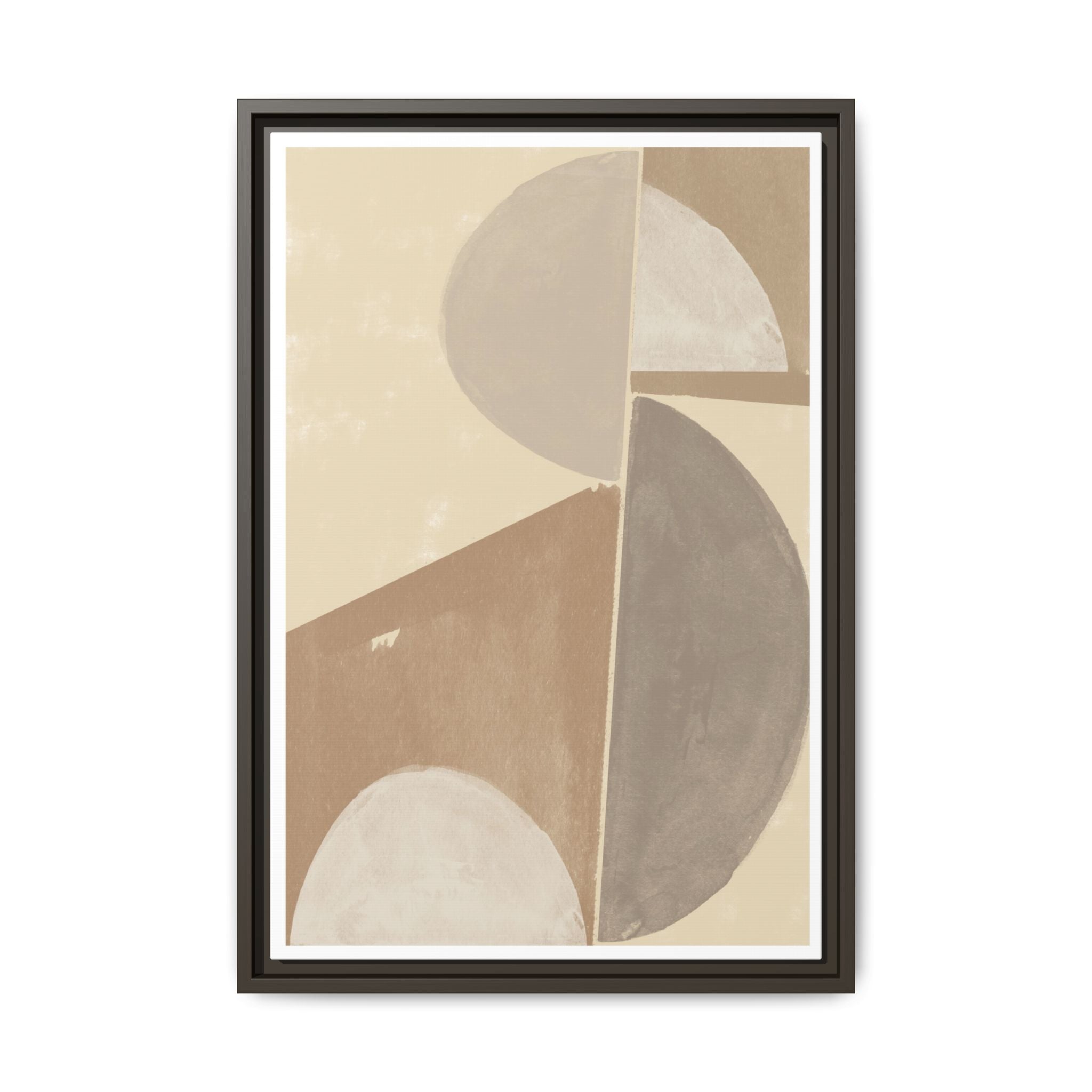 Desert Moon Geometry Echo - Framed