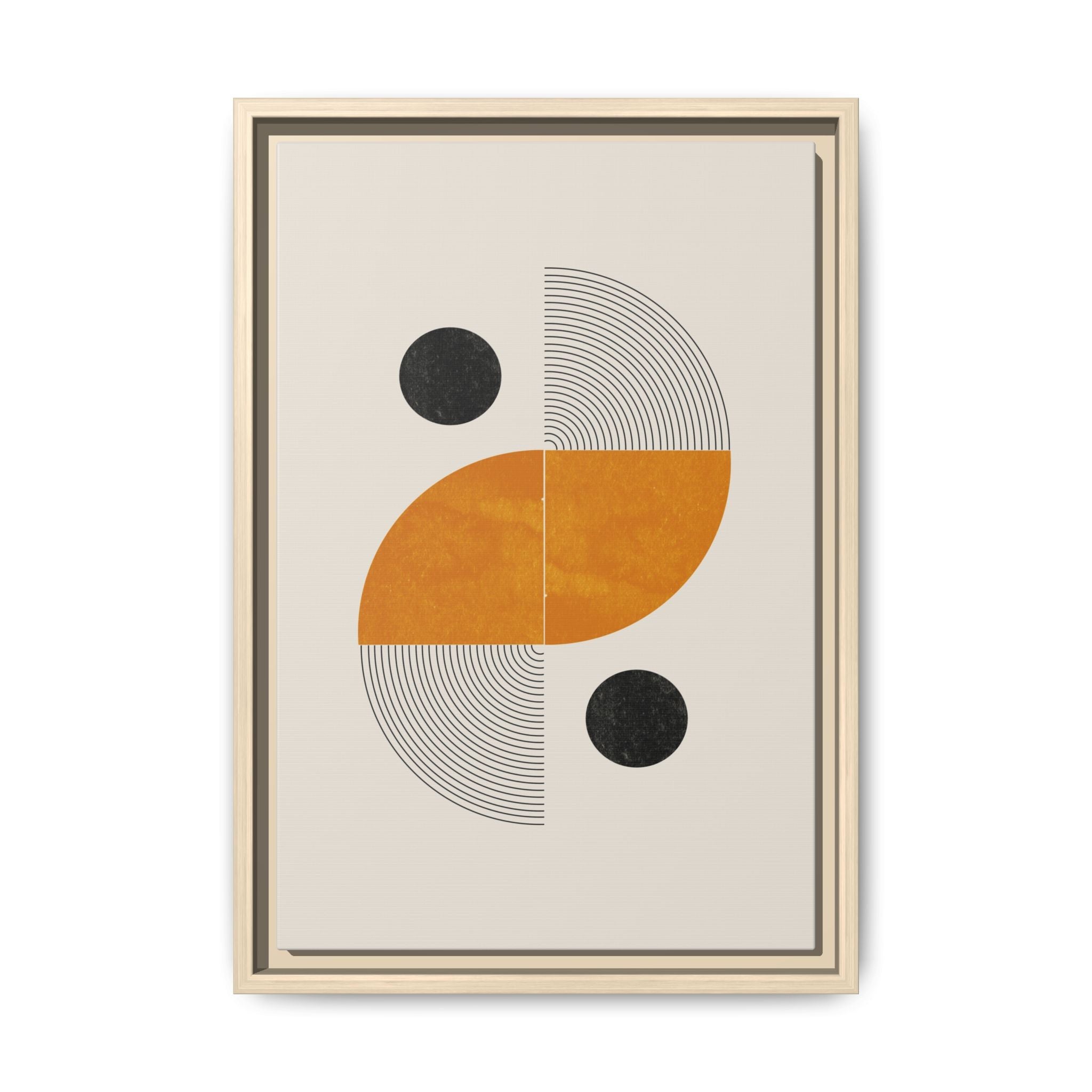 Amber Orbit Balance - Framed