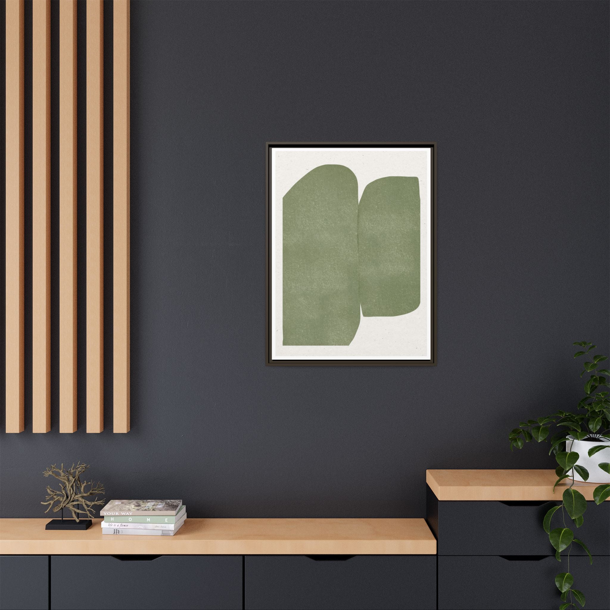 Sage Monolith Whisper - Framed