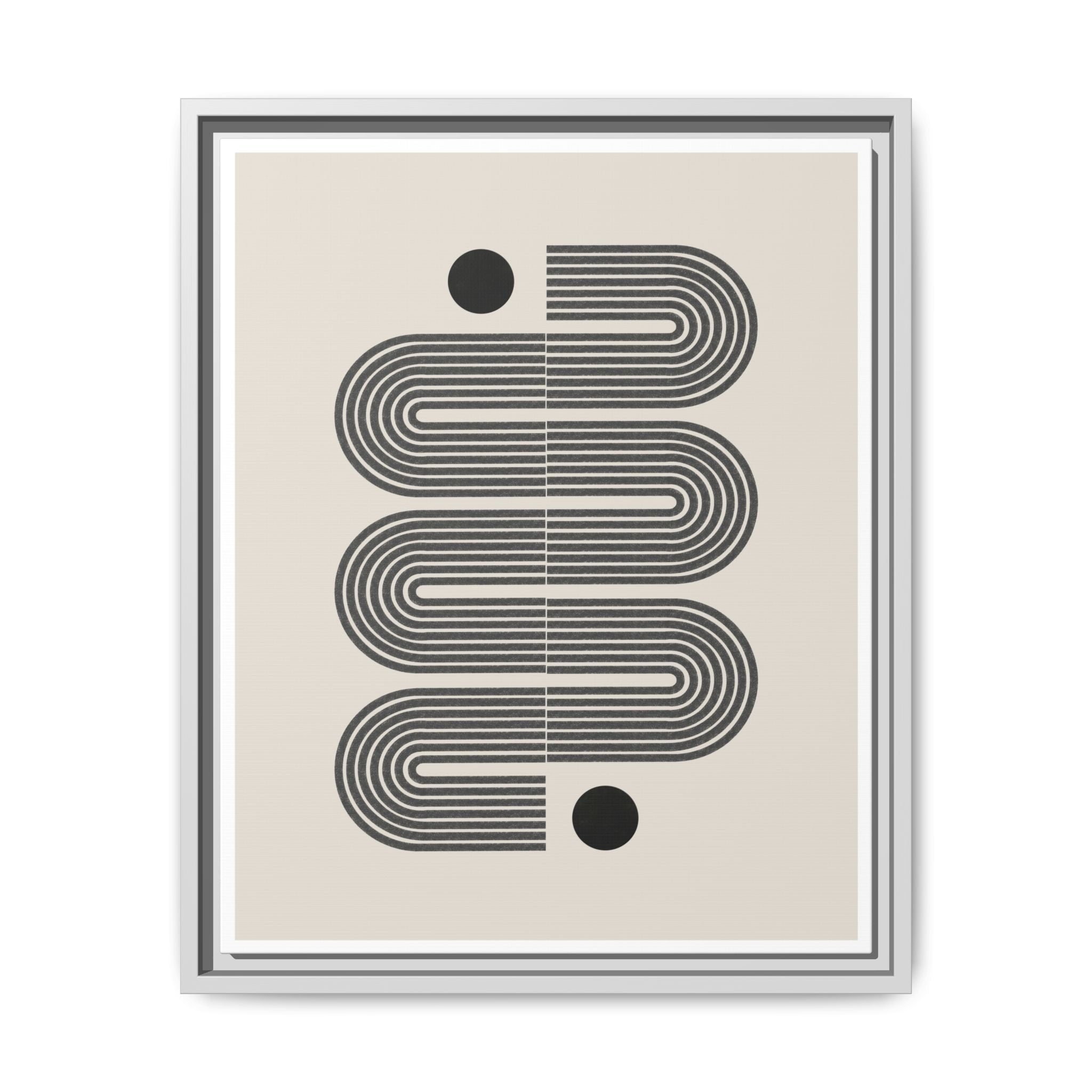 Midnight Circuit Flow - Framed