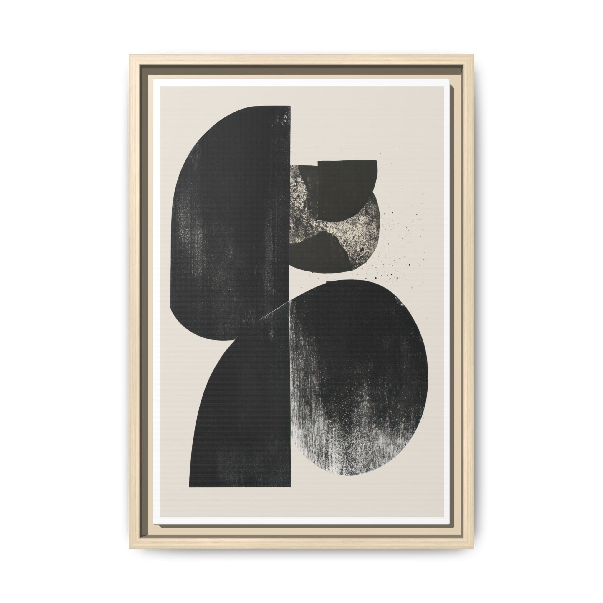 Obsidian Drift Composition - Framed