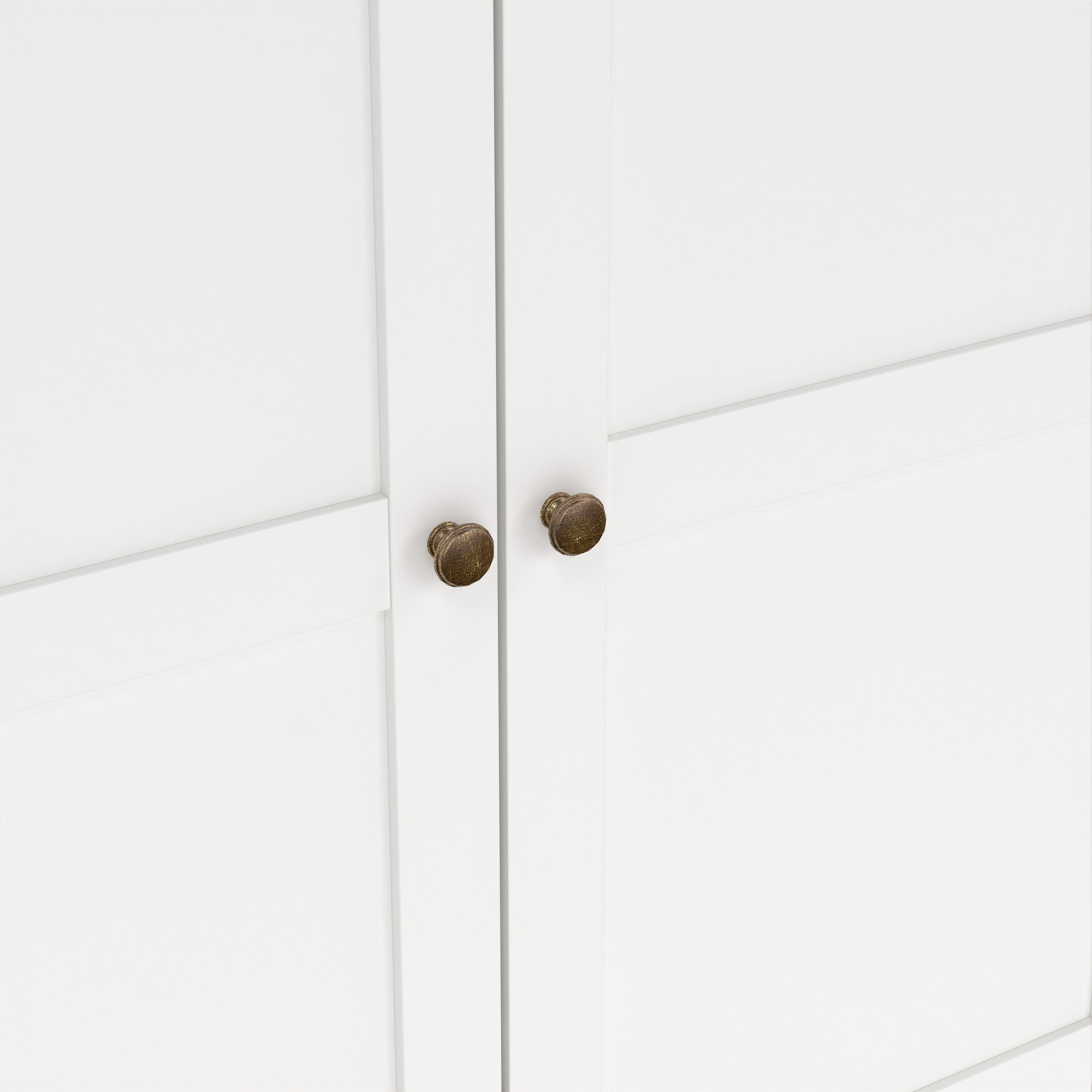 Paris TV-unit 2 frame Doors in Matt Grey