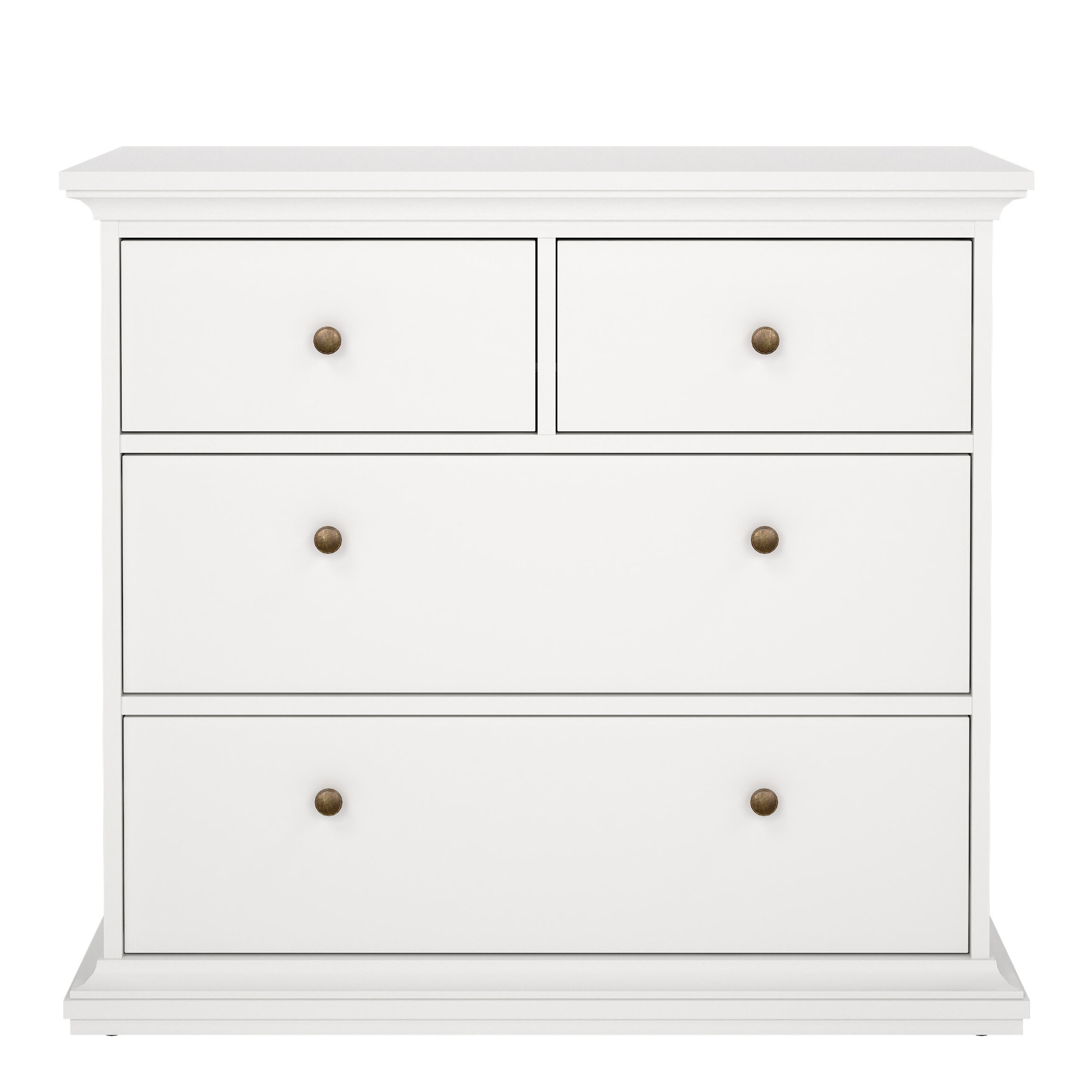 Paris Chest of 4 Drawers in White