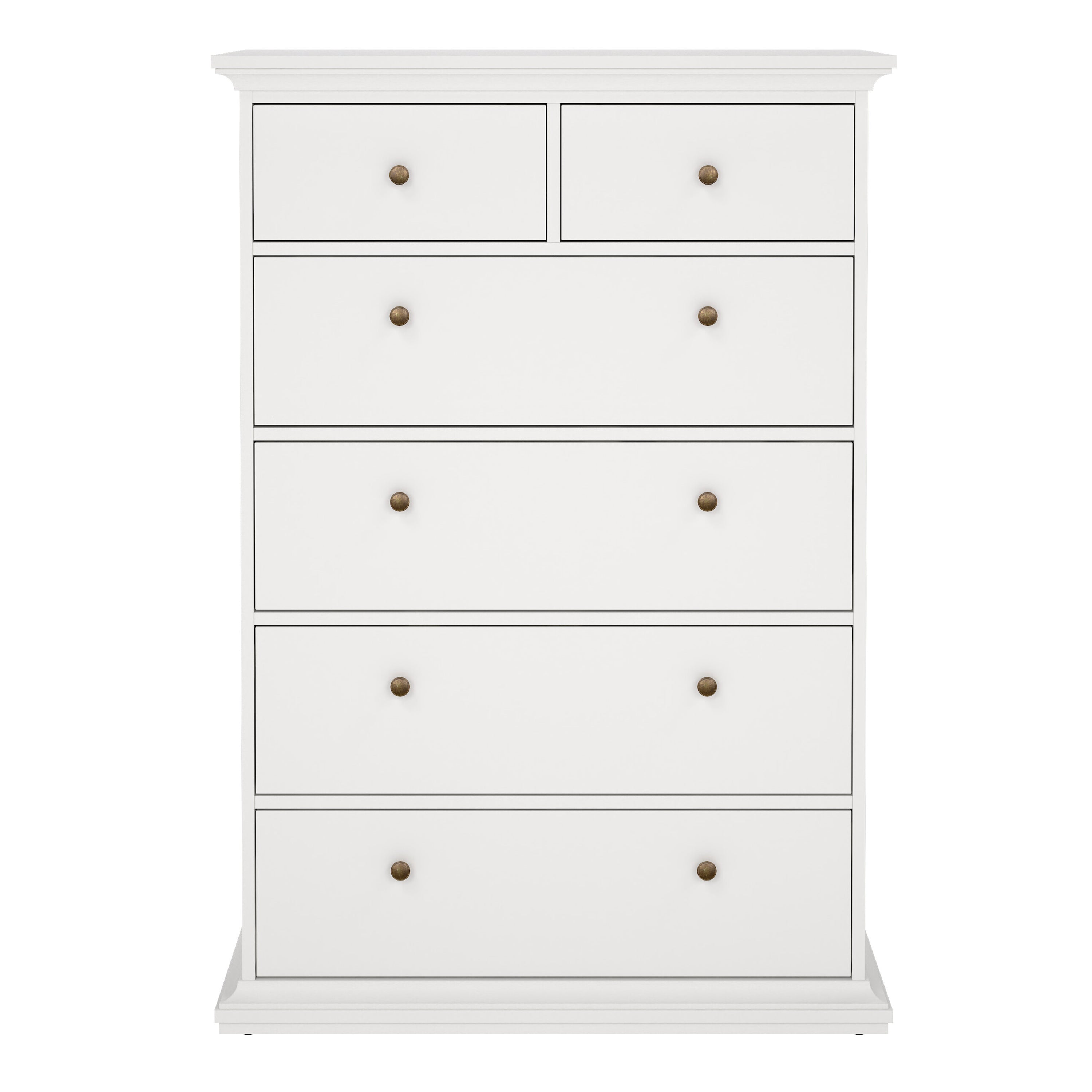 Paris Chest of 6 Drawers in White