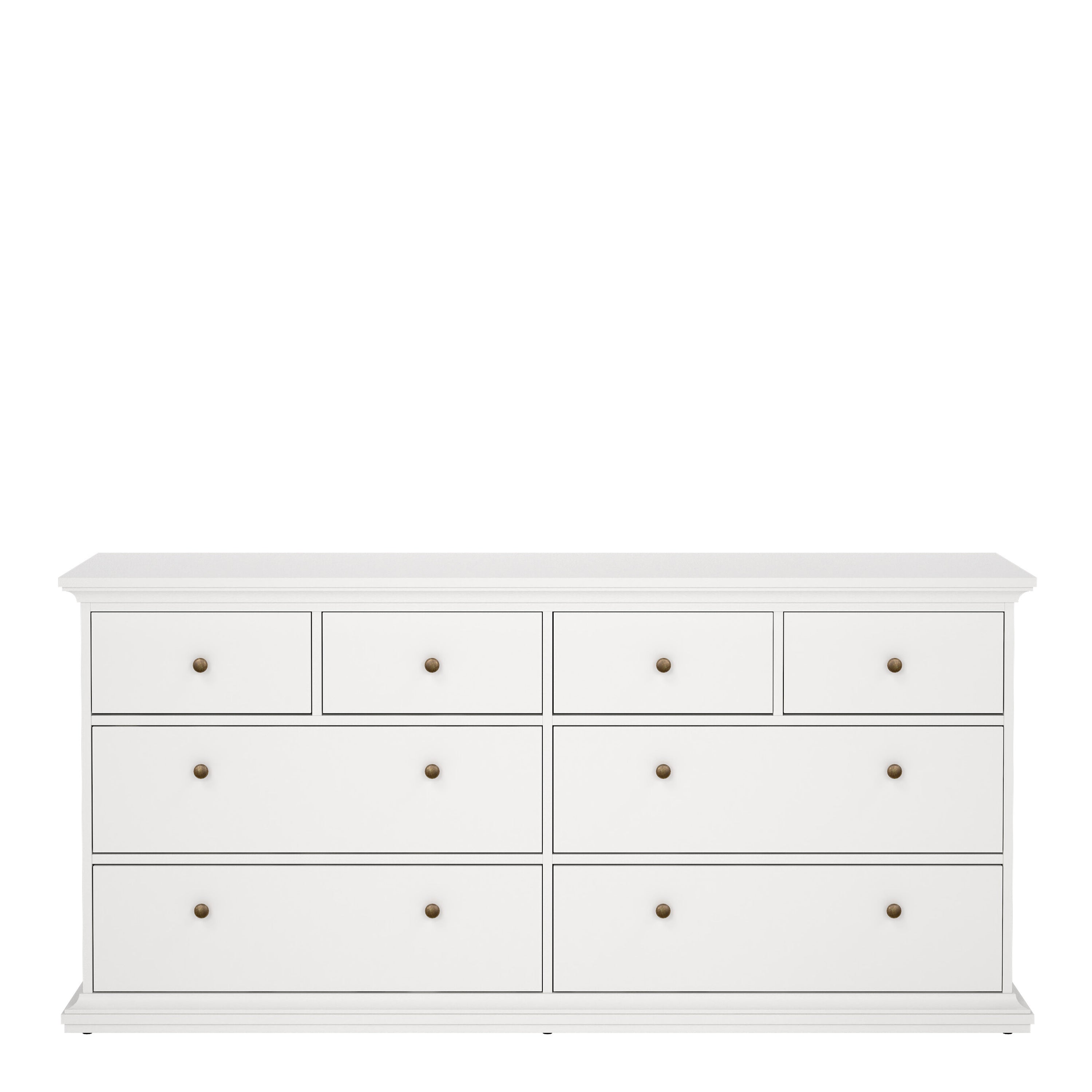 Paris Chest of 8 Drawers in White