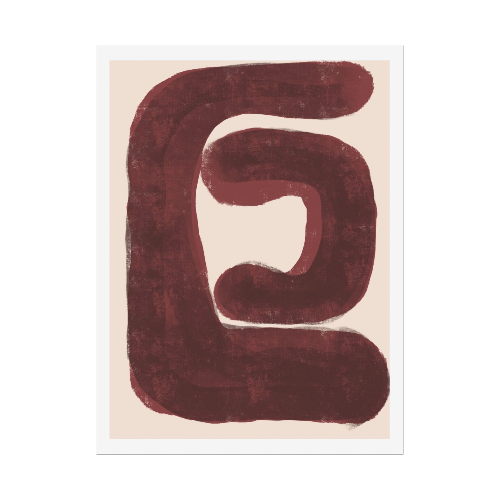Burgundy Echo Form - Poster