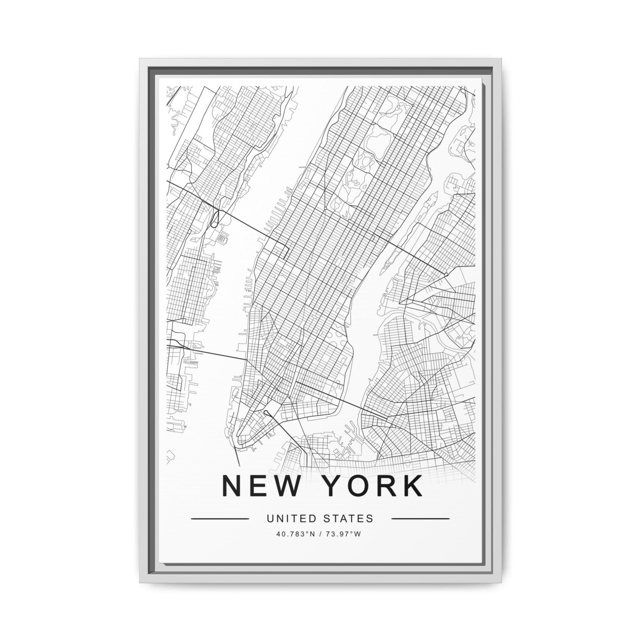 Metropolitan Gridline Reverie - Framed