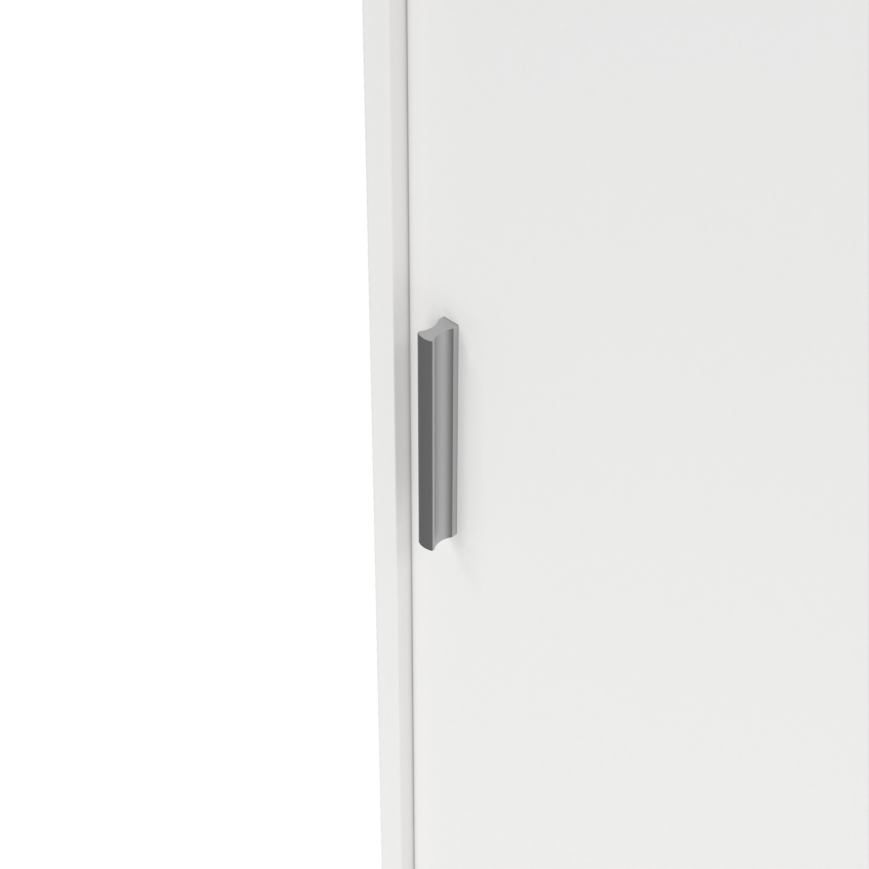 Naia Wardrobe with 2 Sliding Doors + 1 Door + 3 Drawers in White