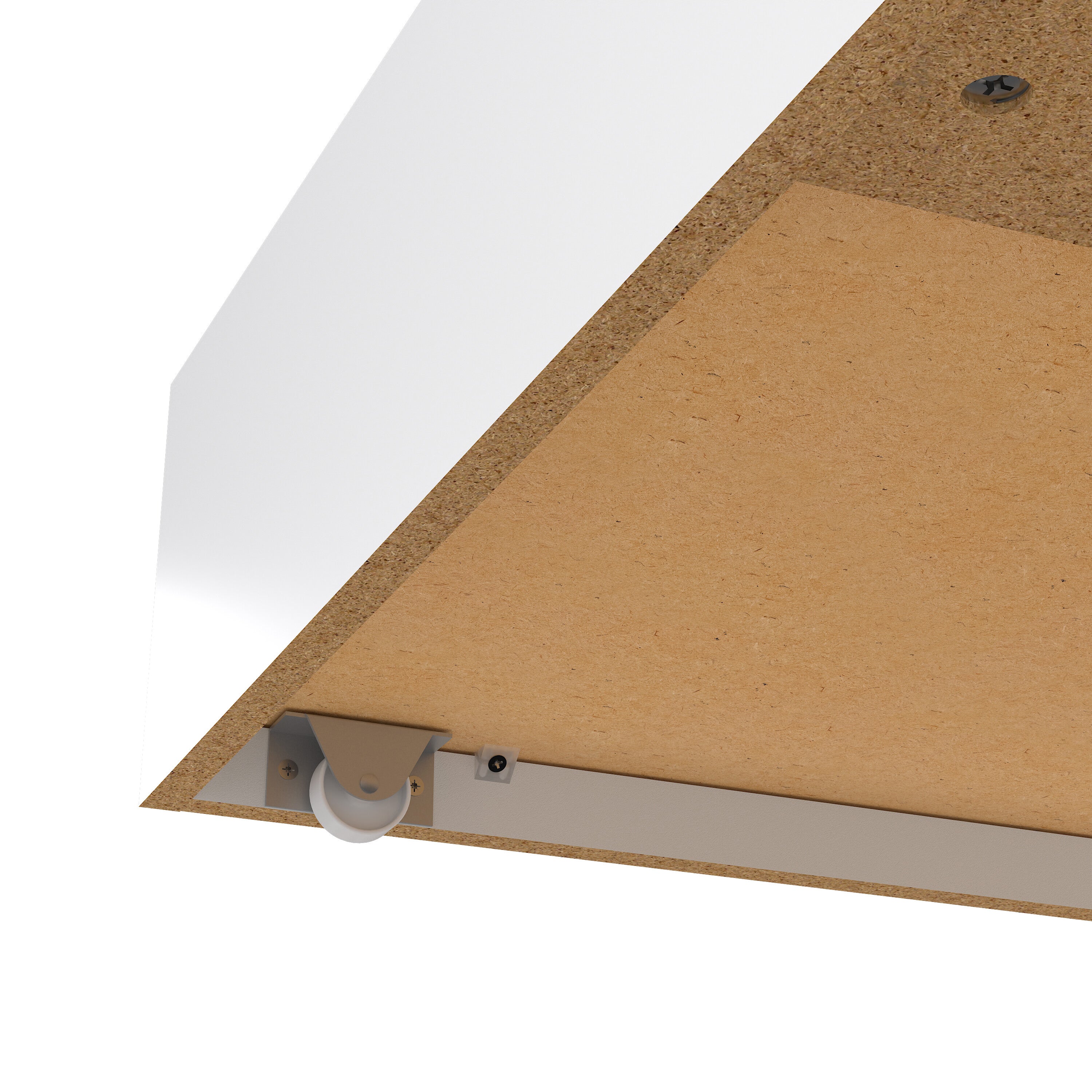 Naia Set of 2 Underbed Drawers (for Single or Double Beds) in White High Gloss