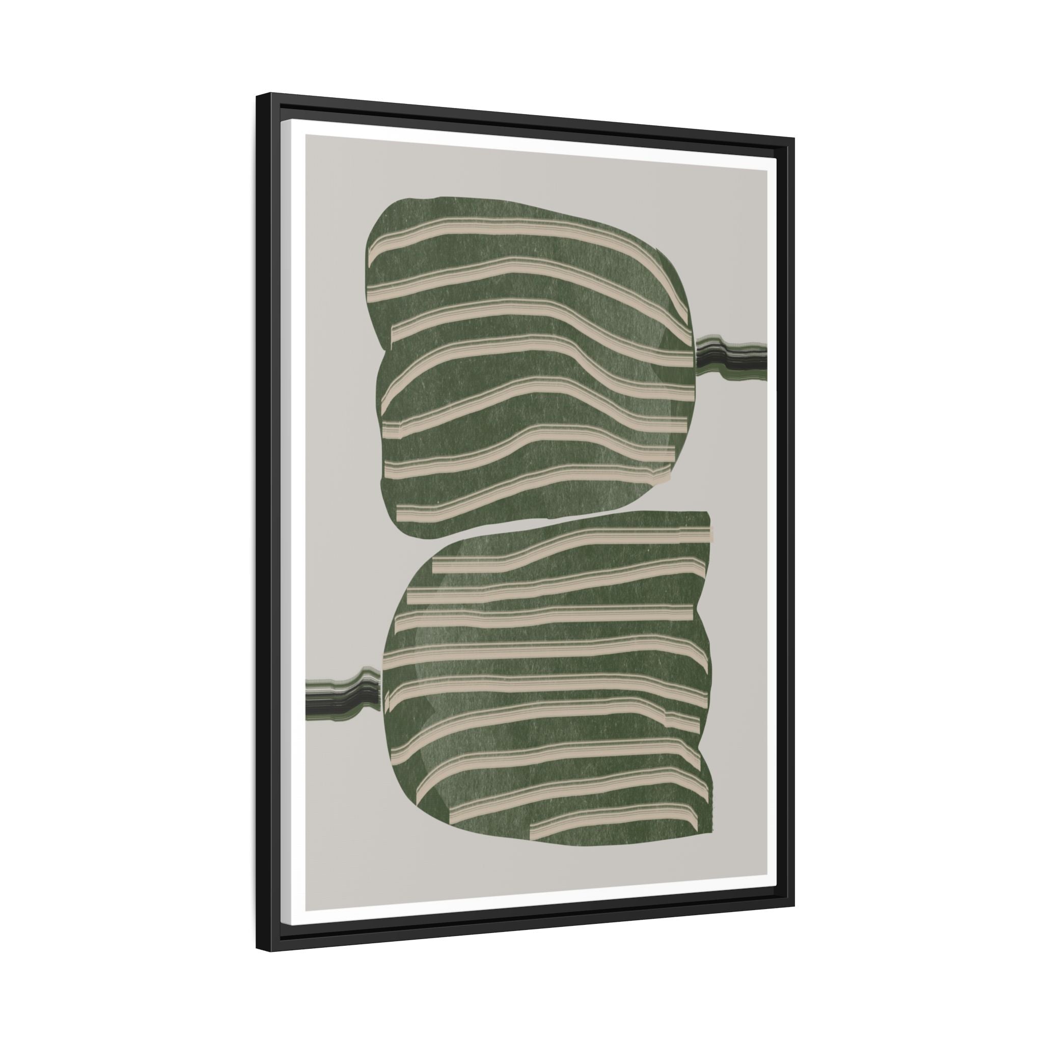Verdant Echo Layers - Framed