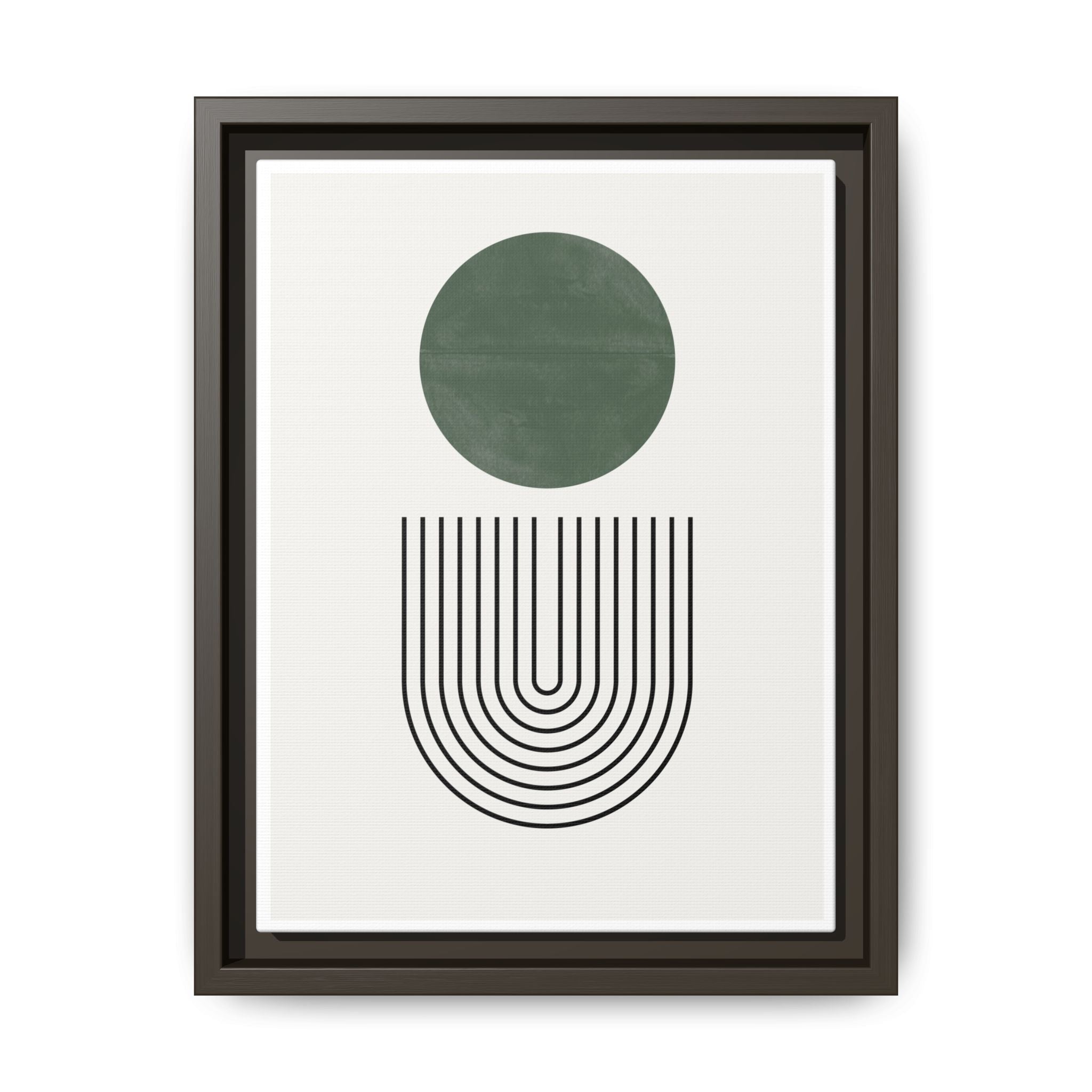 Emerald Orbit Pathways - Framed