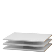 Verona Set of Shelves  Narrow (for 120cm Wardrobe) in White