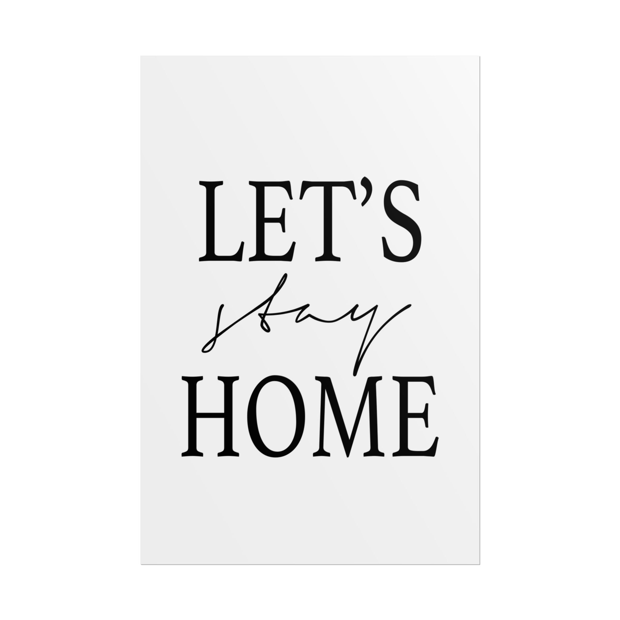 Gentle Haven Typography Glow - Poster